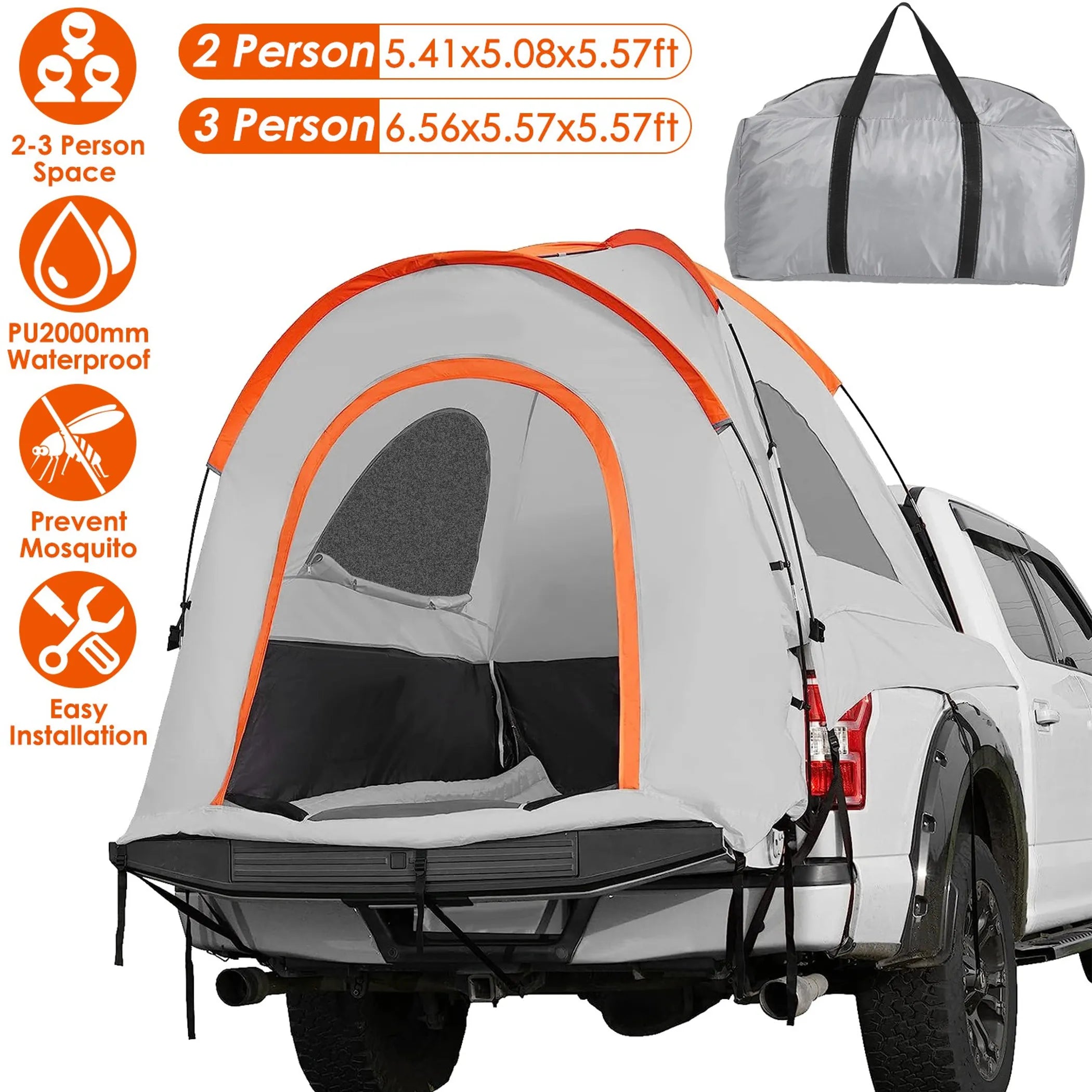 Truck Bed Tent Waterproof Windproof Pickup Truck - Energize Trek