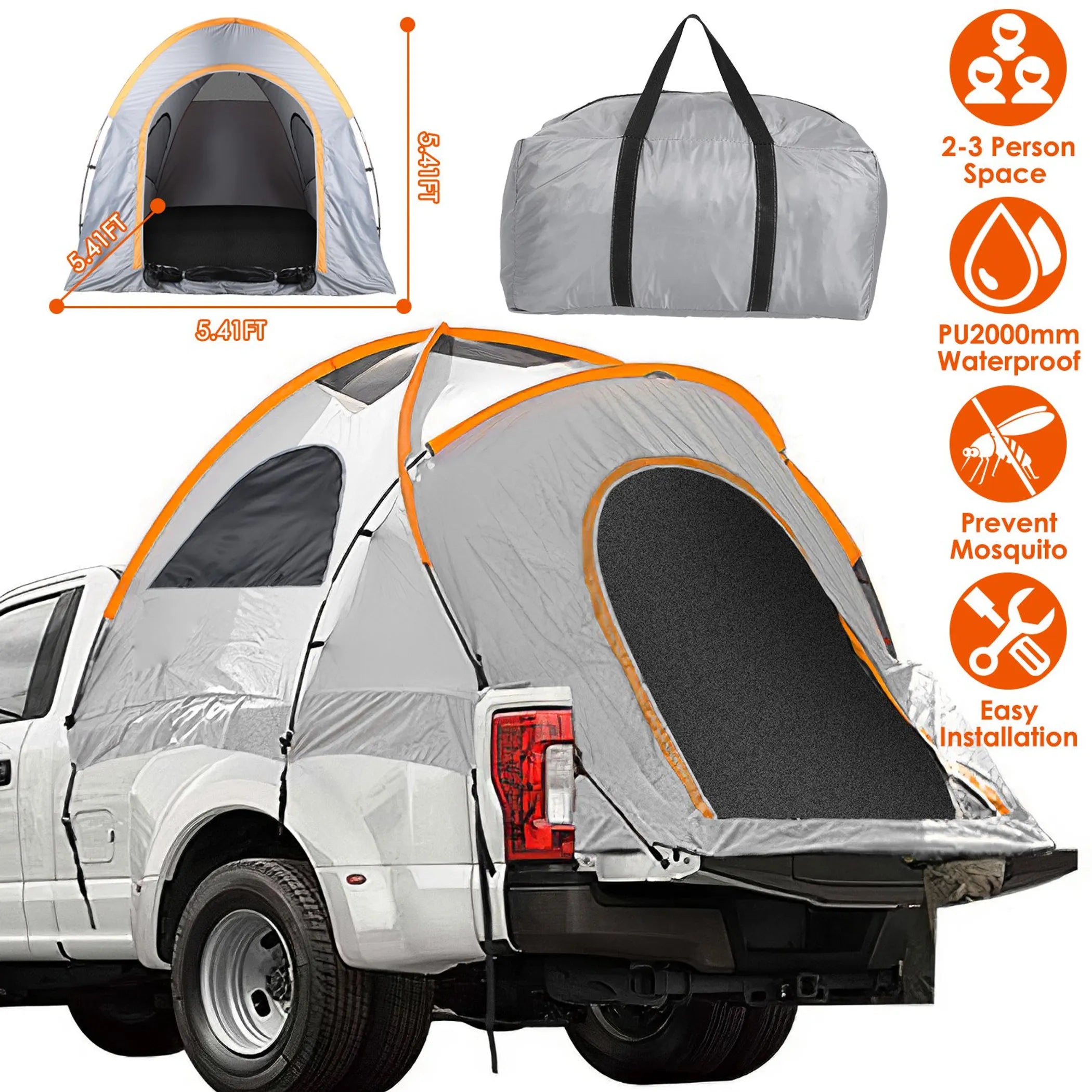 Truck Bed Tent Waterproof Windproof Pickup Truck - Energize Trek