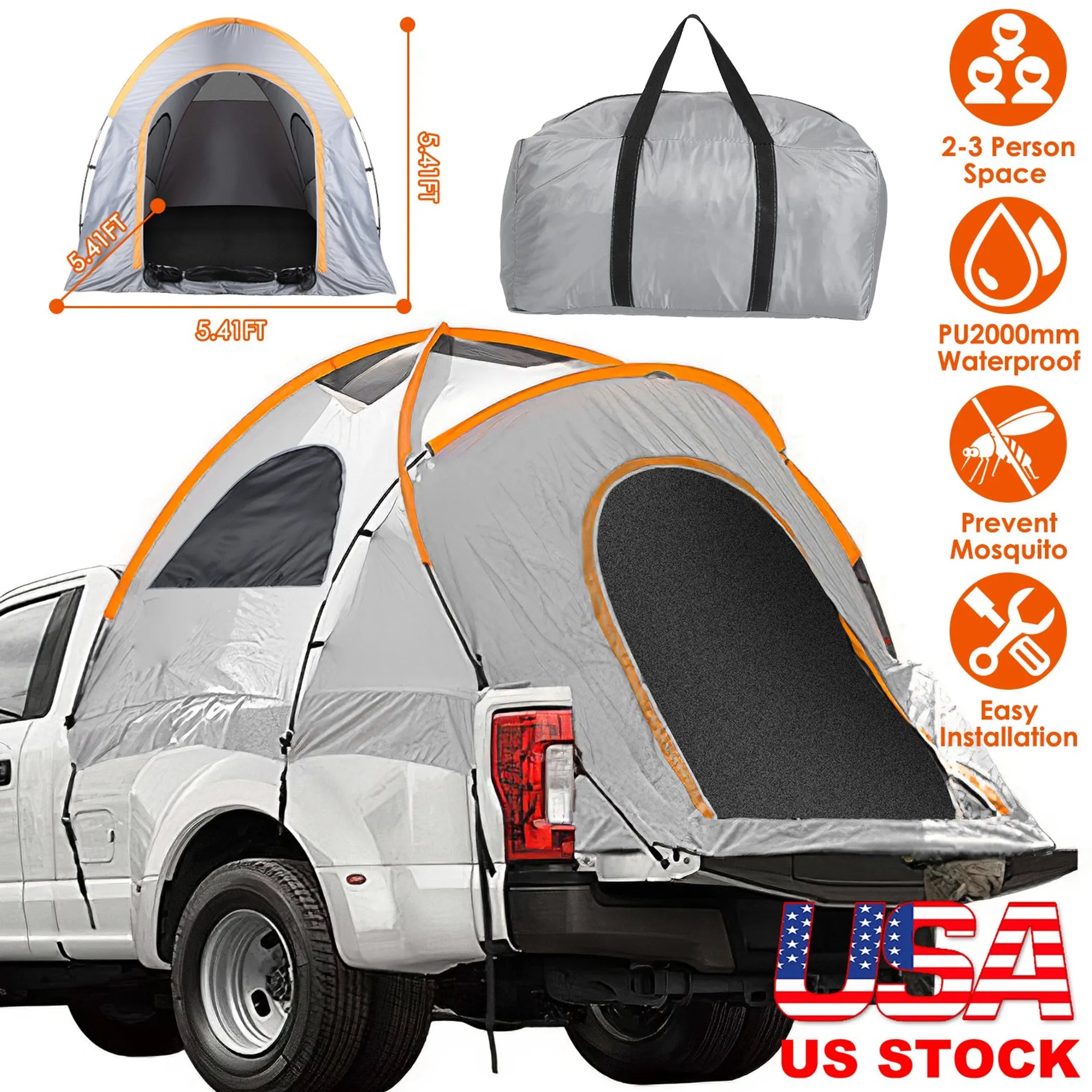 Truck Bed Tent Waterproof Windproof Pickup Truck - Energize Trek