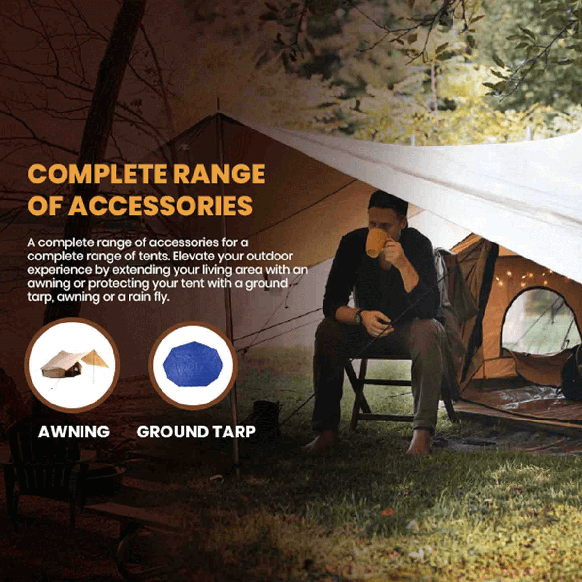 USED - 20' Regatta Bell Tent - Desert Red - Energize Trek