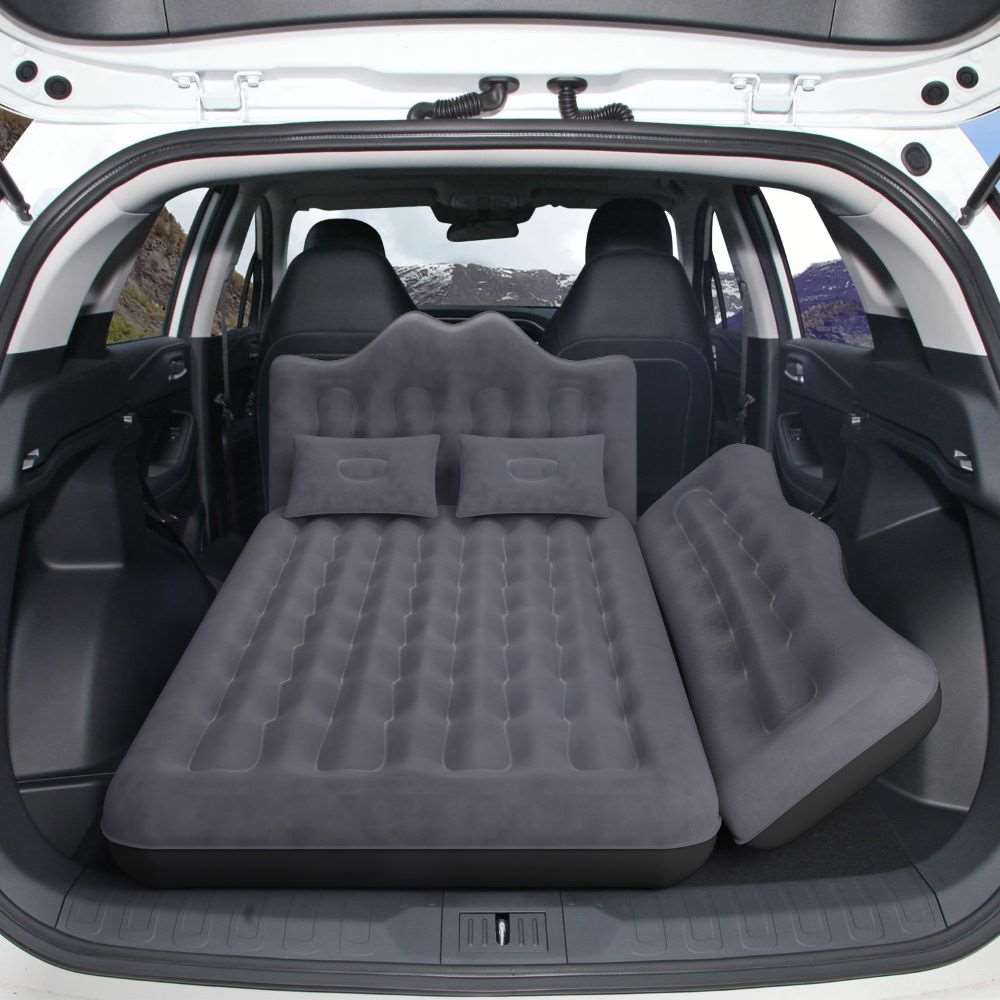 Umbrauto 29.53in/75cm Wide Car Air Mattress Inflatable SUV, Truck & Van Back Seat Camping Bed with Pump & Pillows,Black - Energize Trek
