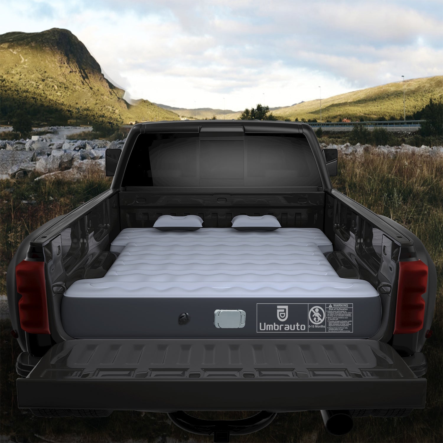 Umbrauto 5.5-6.5ft Built-in Pump Truck Bed Air Mattress 3.0 - Energize Trek