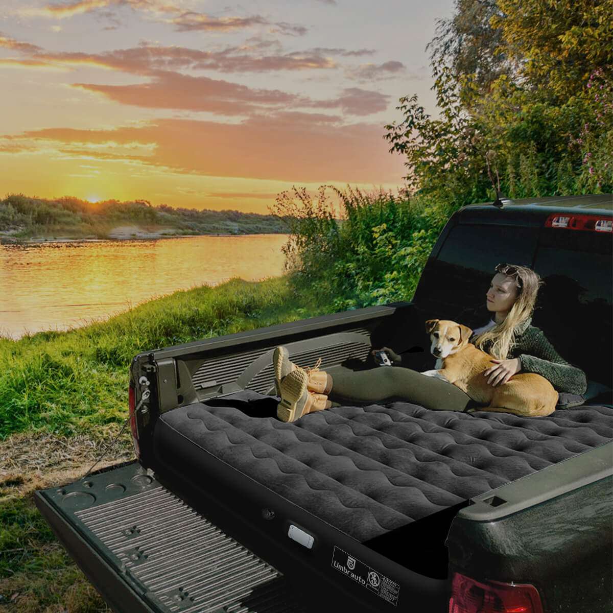 Umbrauto 5.5-6.5ft Built-in Pump Truck Bed Air Mattress 3.0 - Energize Trek