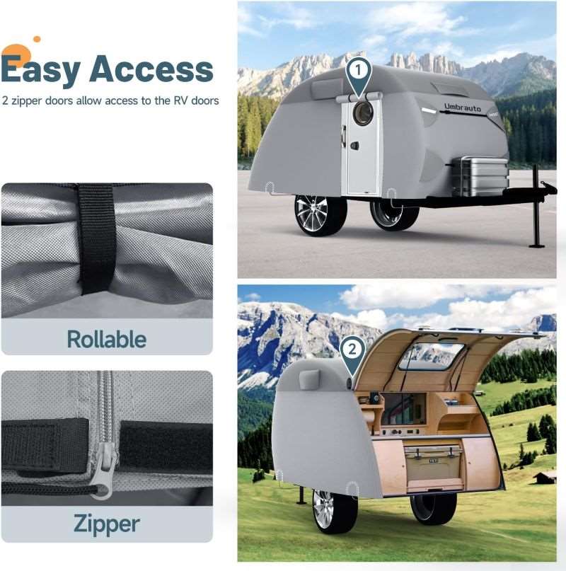 Umbrauto 7 Layers Teardrop Travel Trailer Cover - Energize Trek