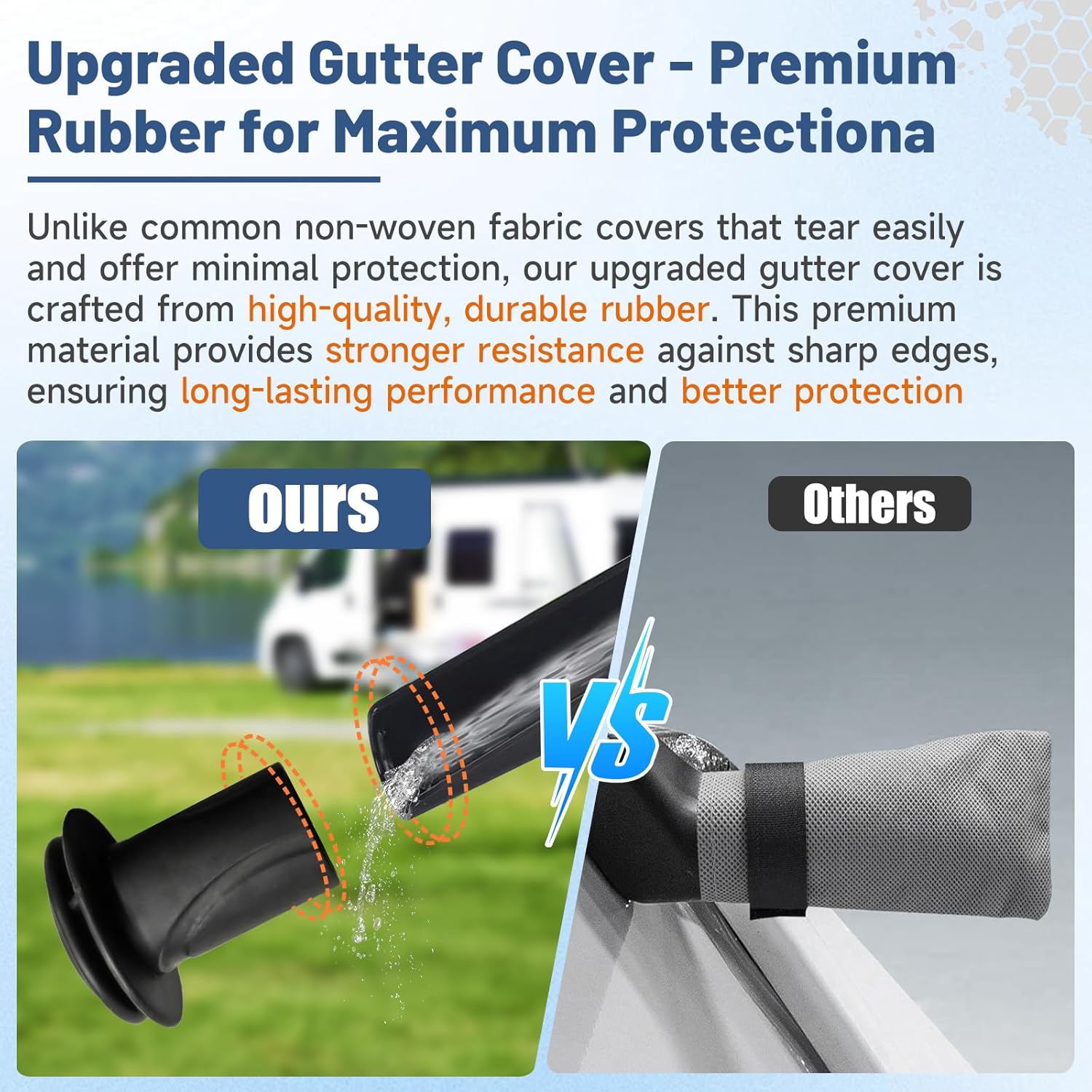 Umbrauto Slide-In Truck Camper Cover — 300D Oxford Waterproof RV Cover, Silver-Coated All-Weather Protection with Windproof Straps & Air Vents - Energize Trek