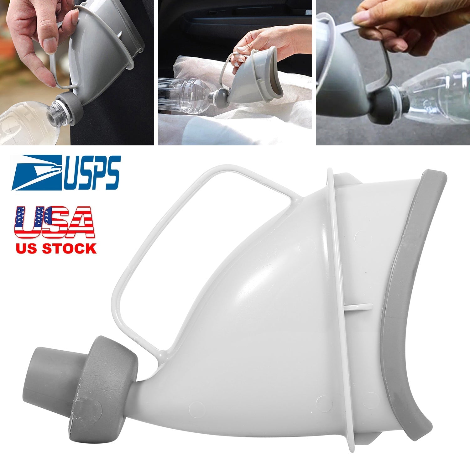 Unisex Potty Pee Funnel Adult Emergency Urinal Device Portable Male Female Toilet For Car Camping Travel Outdoor - Energize Trek