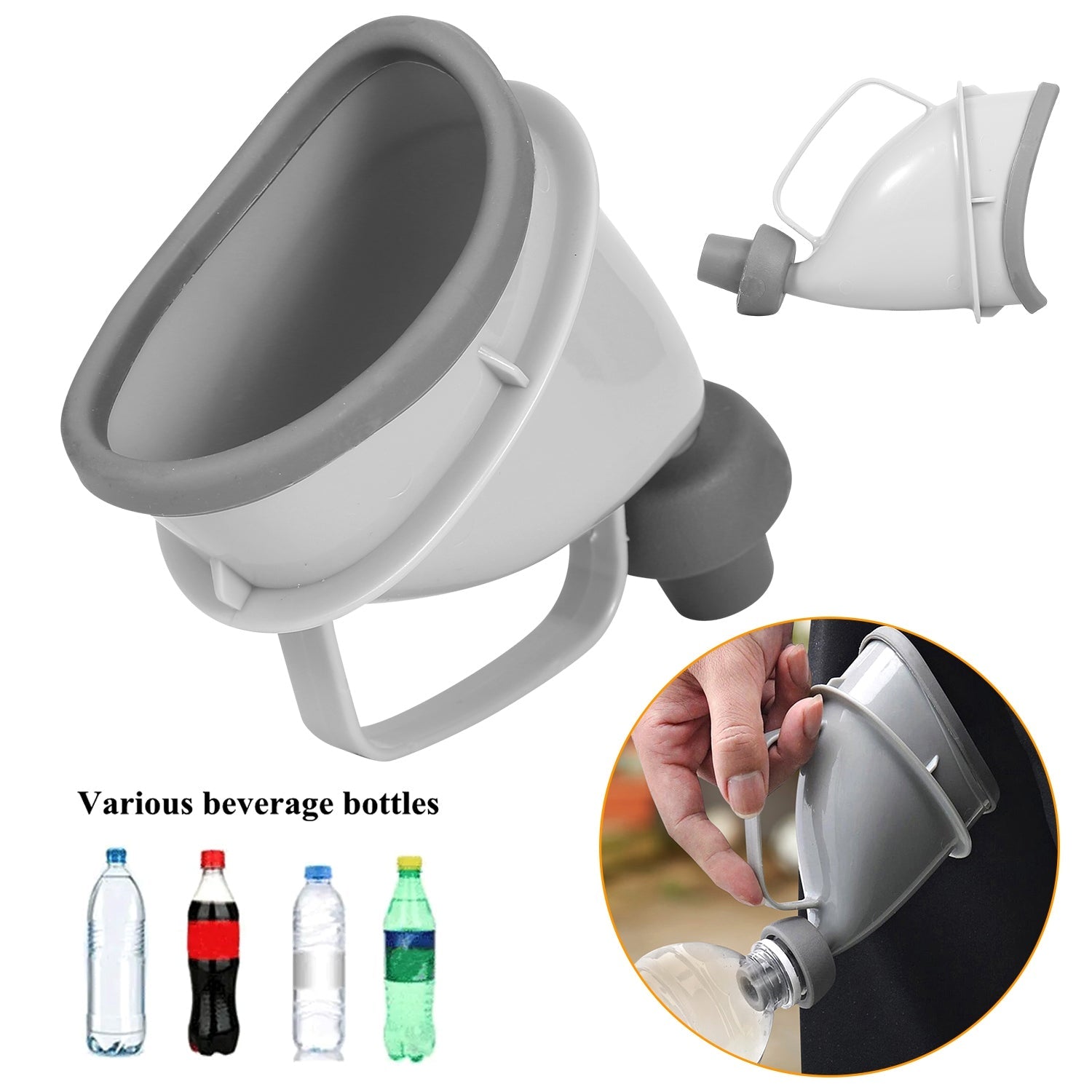 Unisex Potty Pee Funnel Adult Emergency Urinal Device Portable Male Female Toilet For Car Camping Travel Outdoor - Energize Trek