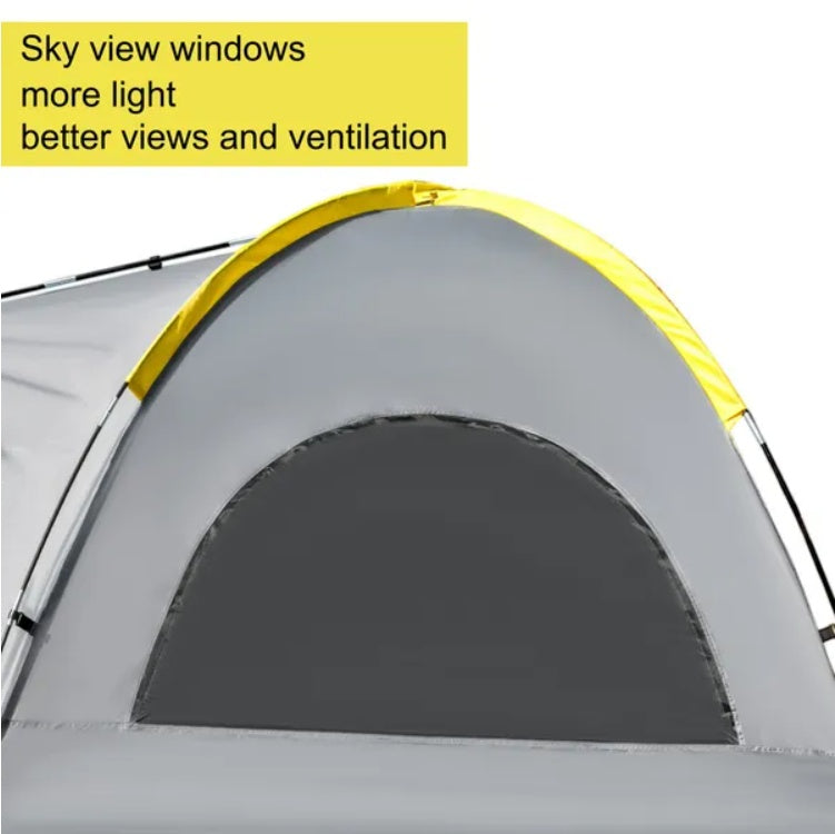 VEVOR Truck Tent 5-5.2' Truck Bed Tent, Full-Size Pickup Tent, Waterproof Truck Camper, 2 Mesh Windows, Easy To Setup Truck Tents For Camping, Hiking, Fishing, Grey Color - Energize Trek
