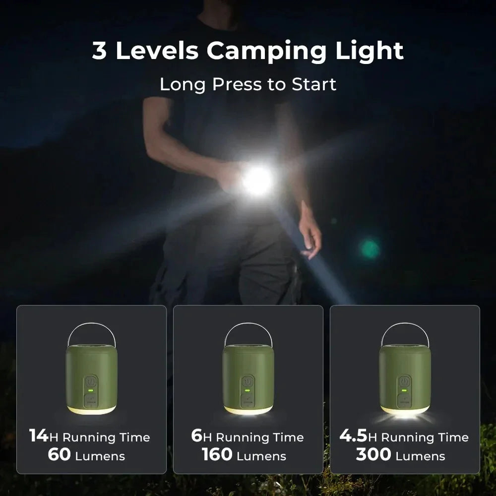 WESTTUNE Tiny Air Pump With Camping Lantern for Inflatable Mats - Energize Trek