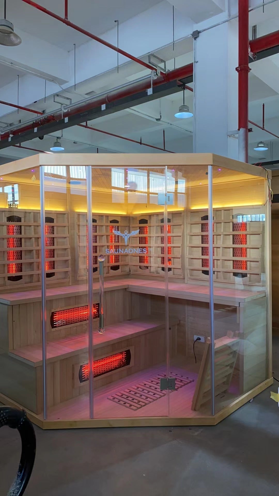 SAUNA EVOLUTION® 5-6 People Traditional Steam And Far Infrared Sauna Room Luxury 4 - Energize Trek