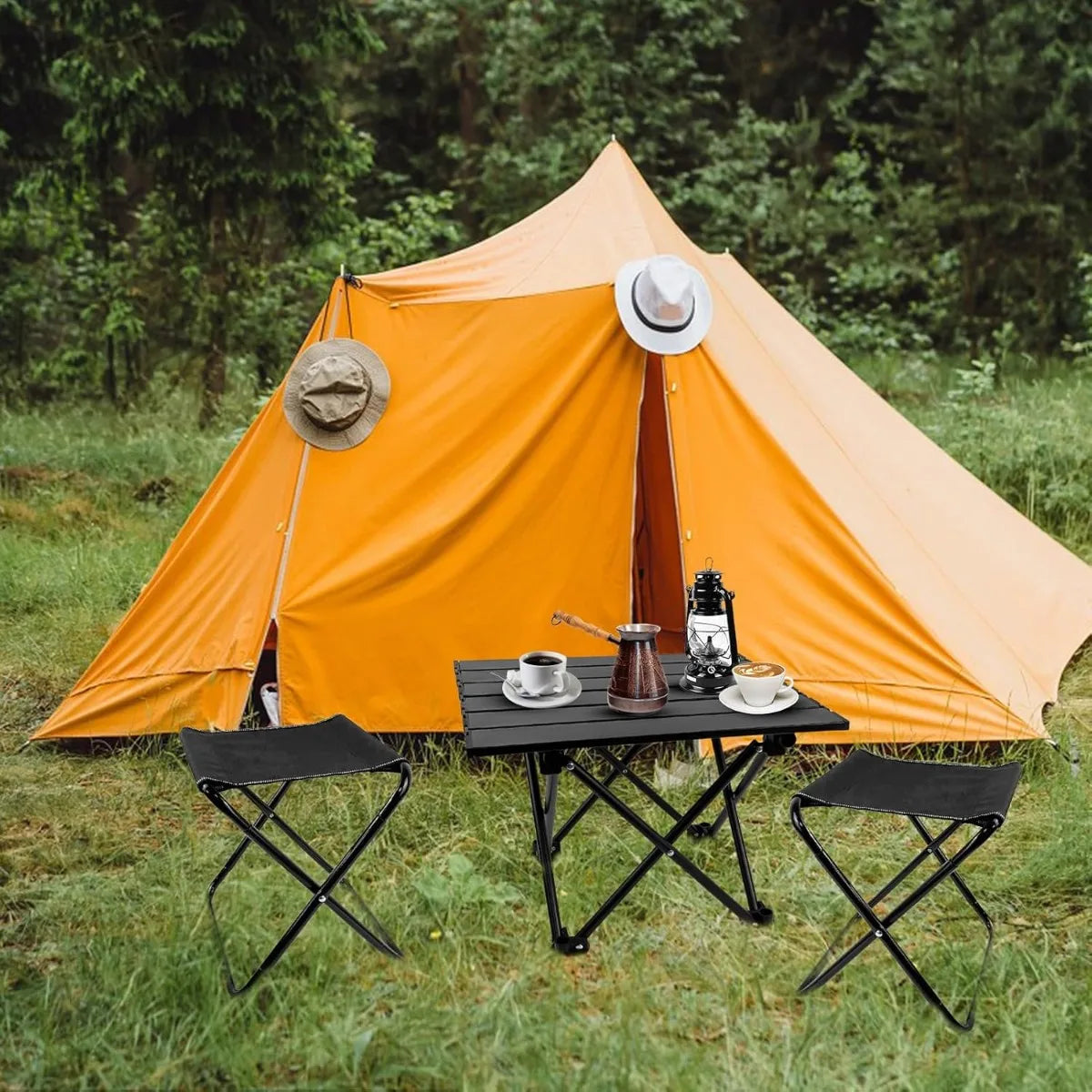 XIUWO Folding Camping Table With 2 Chairs - Energize Trek