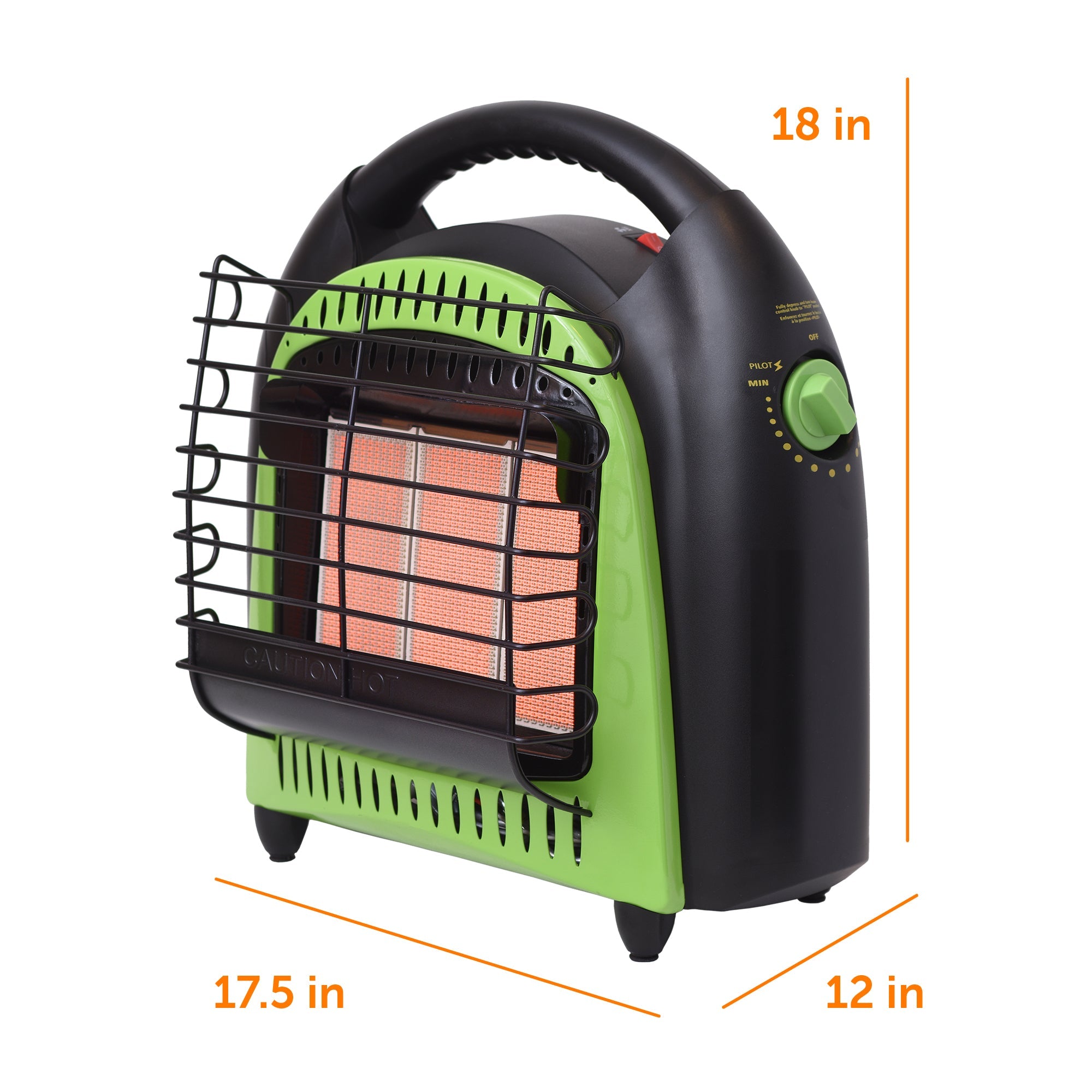 Flame King Portable Heater 20,000 BTU Propane Gas Tank Space Radiant Indoor & Outdoor - Energize Trek