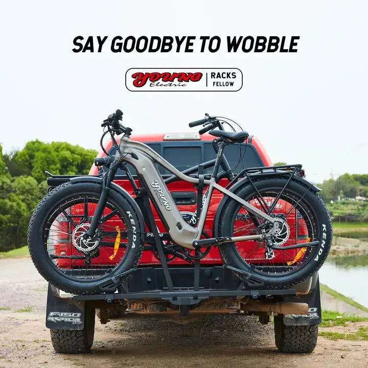 Young Electric FELLOW Foldable Hitch eBike Rack | 2’’ Receiver, 200 LBS Capacity (Open Box) - Energize Trek