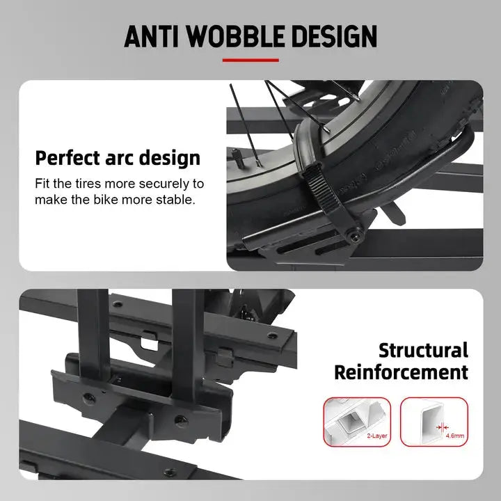 Young Electric FELLOW Foldable Hitch eBike Rack | 2’’ Receiver, 200 LBS Capacity (Open Box) - Energize Trek