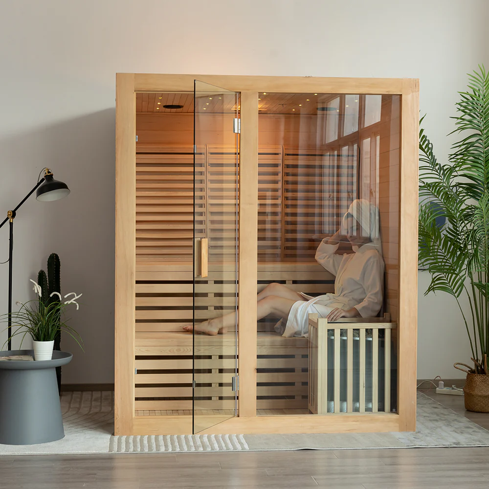 SAUNA EVOLUTION®  Canadian Indoor Ozone Saunas And Steam Room For SPA Center Glass 08 - Energize Trek