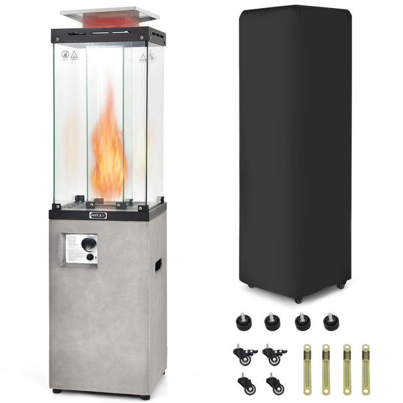 41,000 BTU Propane Patio Heater with Metal Hood-5