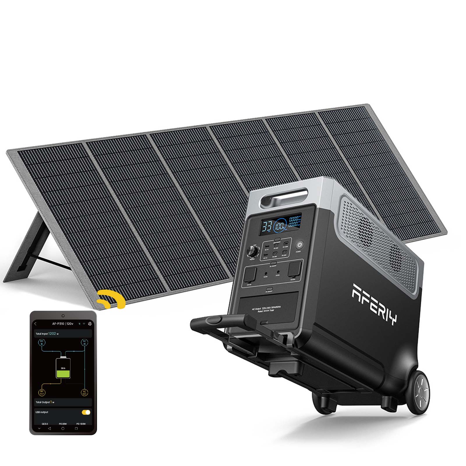 AFERIY P310 Portable Power Station with Expandable Capacity 3600W 3840Wh - Energize Trek