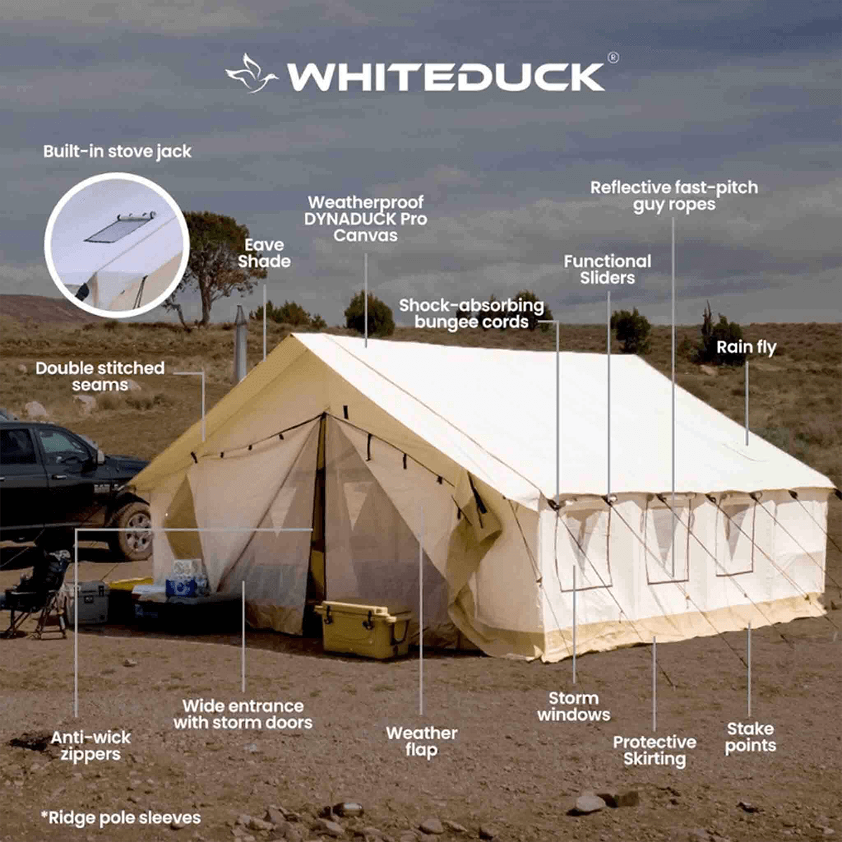 USED - 14'x16' Alpha Pro Wall Tent - Energize Trek