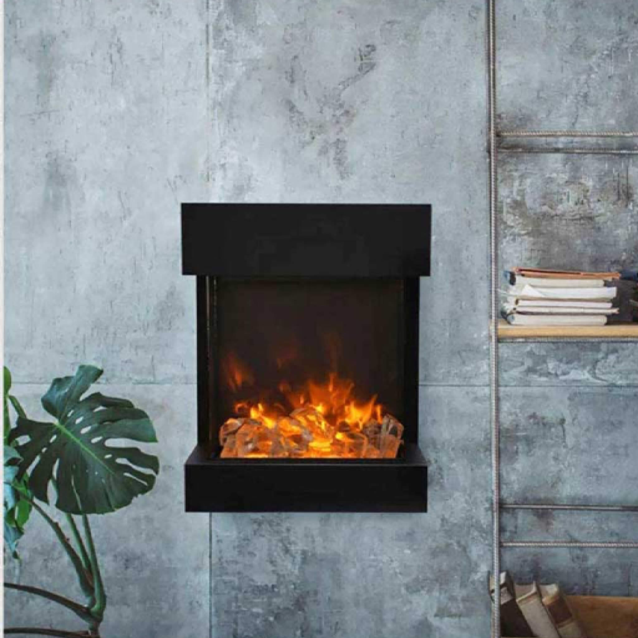Amantii Cube 2025WM Freestanding Electric Fireplace [CUBE-2025WM] (SAK16508) - Energize Trek
