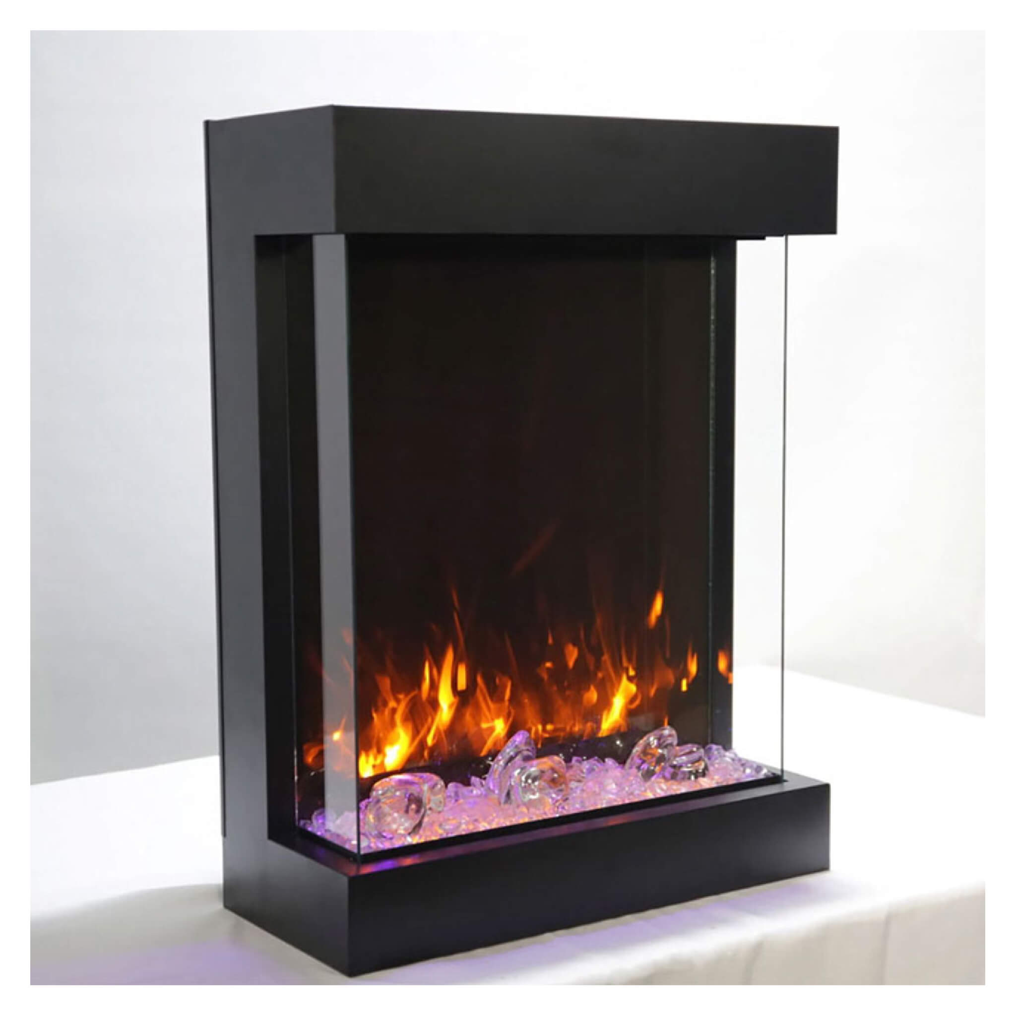 Amantii Cube 2025WM Freestanding Electric Fireplace [CUBE-2025WM] (SAK16508) - Energize Trek