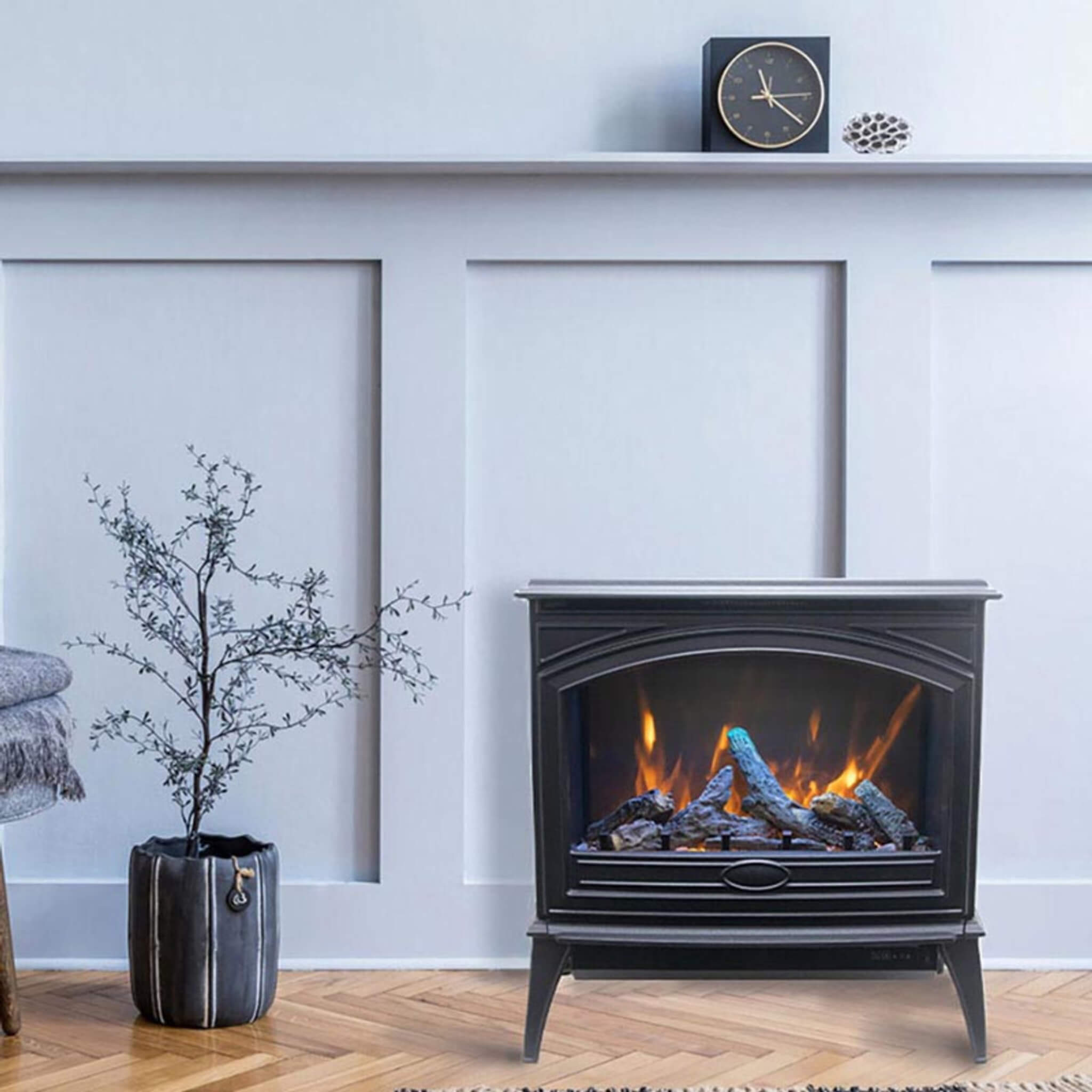 Amantii Freestanding Cast-Iron Electric Fireplace [E50-NA] (SAK53610) - Energize Trek