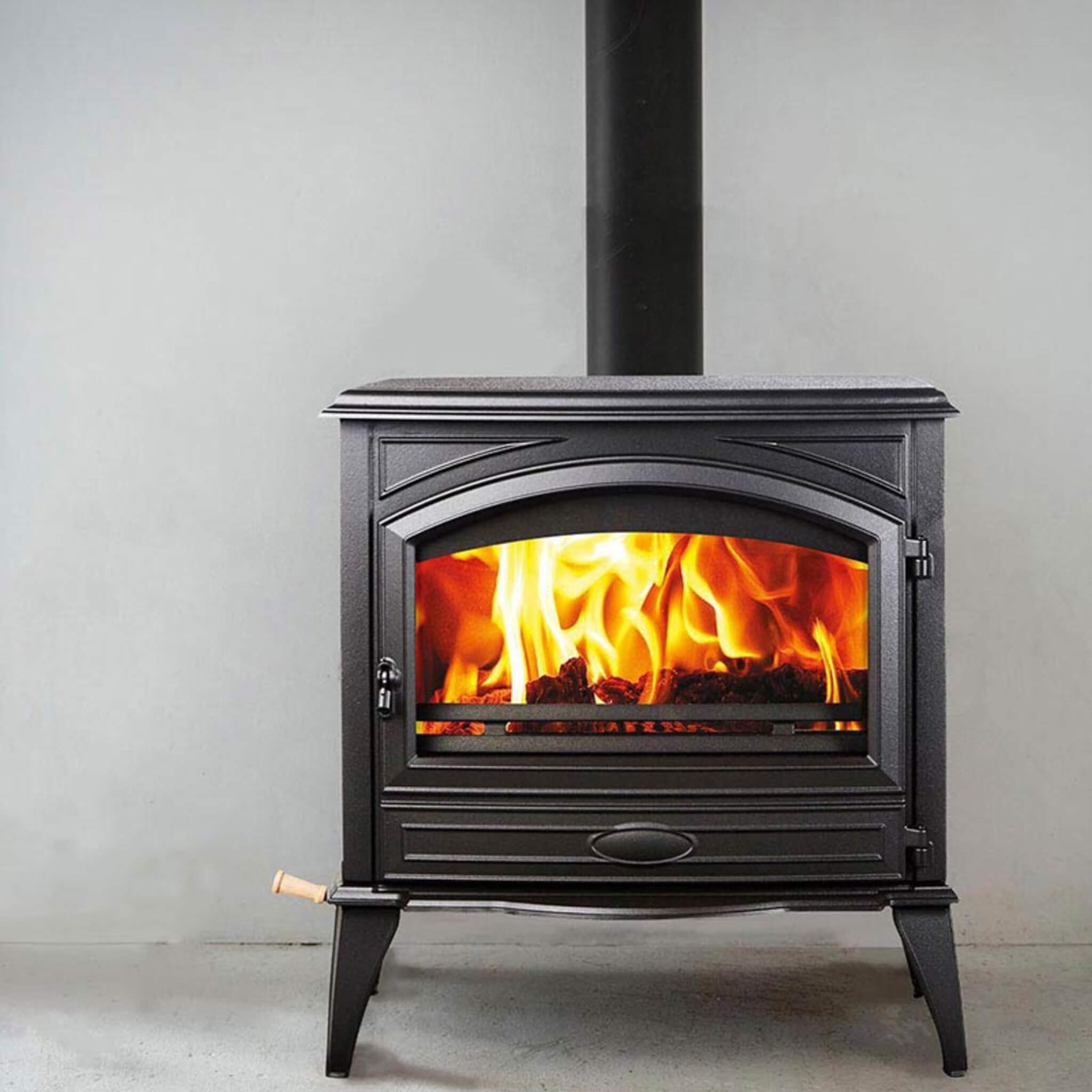 Amantii Lynwood Wood Burning Cast Iron Stove Fireplace [LYNWOOD-W76] (SAK25618) - Energize Trek