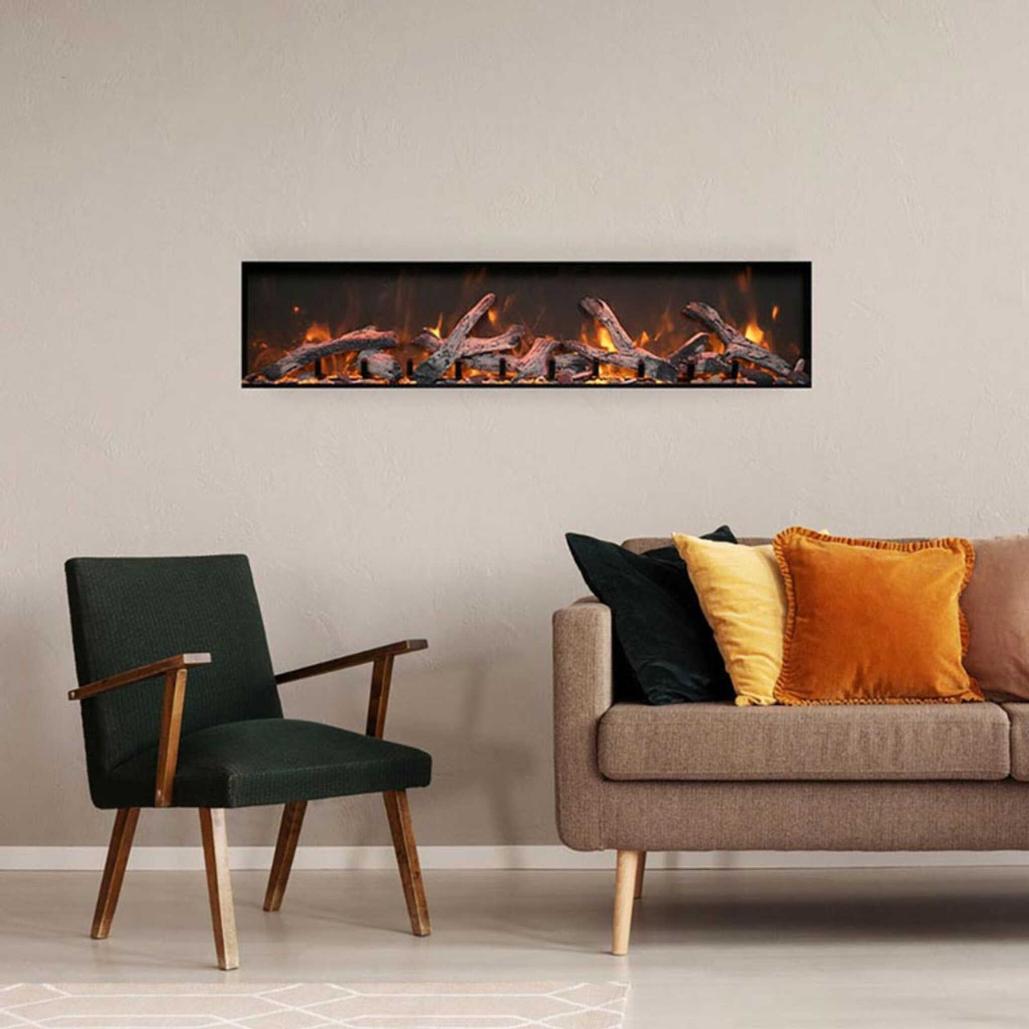 Amantii Panorama BI Deep XT Smart Electric Fireplace [BI-60/72/88-DEEP-XT] (SAK73845) - Energize Trek