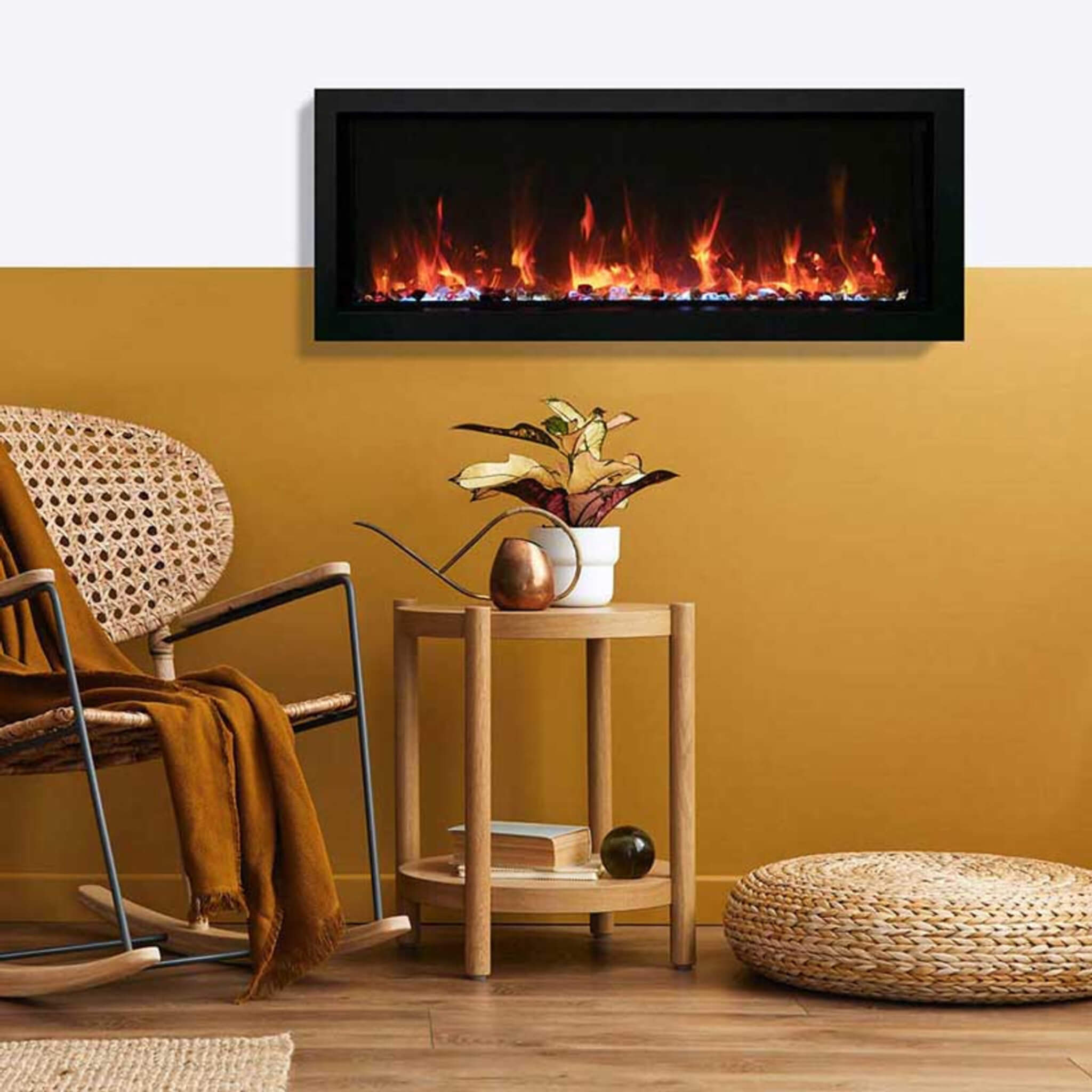 Amantii Panorama BI Extra Slim 60" Smart Electric Fireplace [BI-60-XTRASLIM] (SAK59128) - Energize Trek