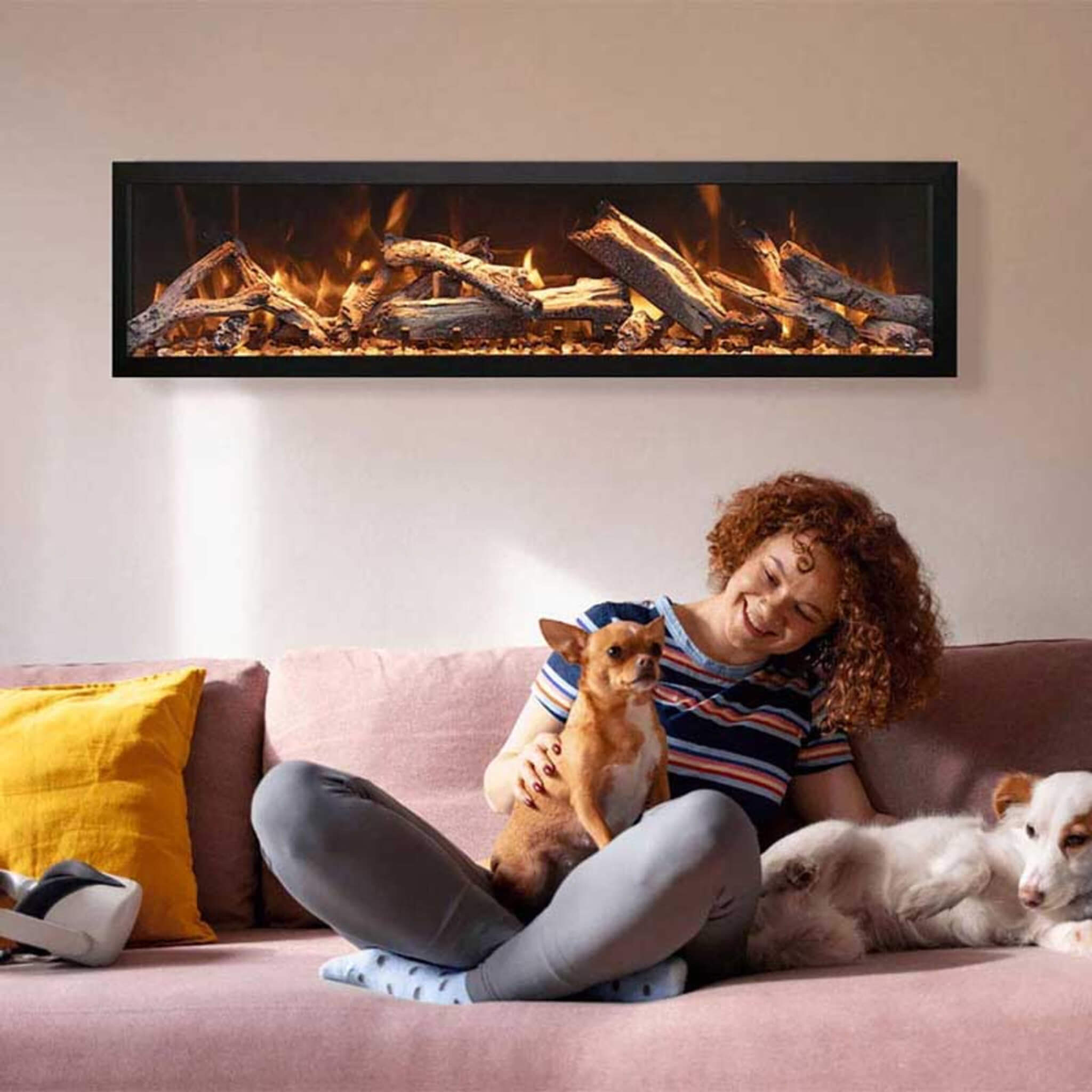 Amantii Panorama BI Deep 60" Smart Electric Fireplace [BI-60-DEEP-OD] (SAK75391) - Energize Trek