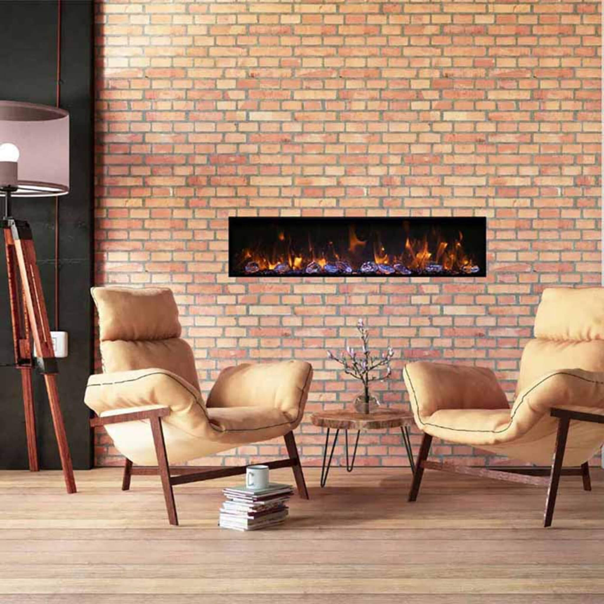 Amantii Panorama BI Deep 60" Smart Electric Fireplace [BI-60-DEEP-OD] (SAK75391) - Energize Trek
