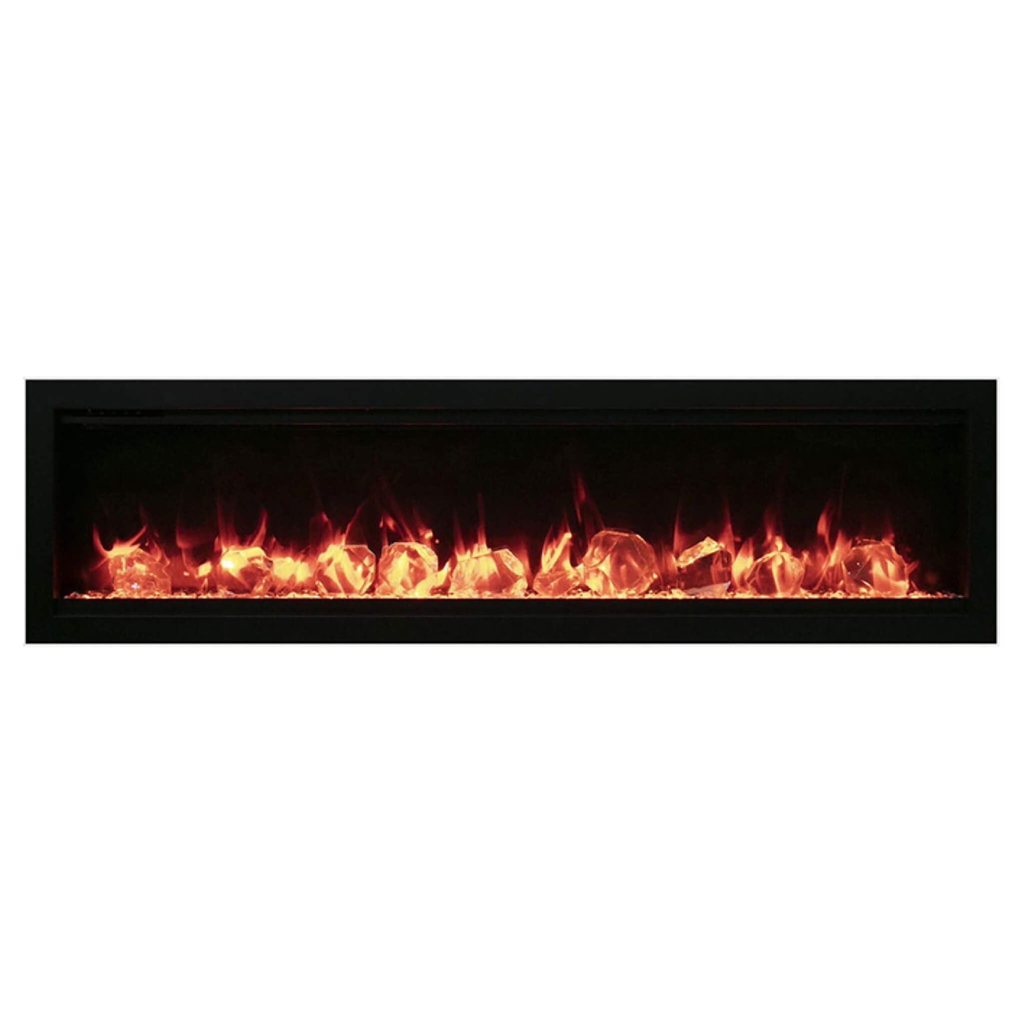 Amantii Symmetry 74" Smart Electric Fireplace With Programmable Timer And Thermostat [SYM-74] (SAK26974) - Energize Trek