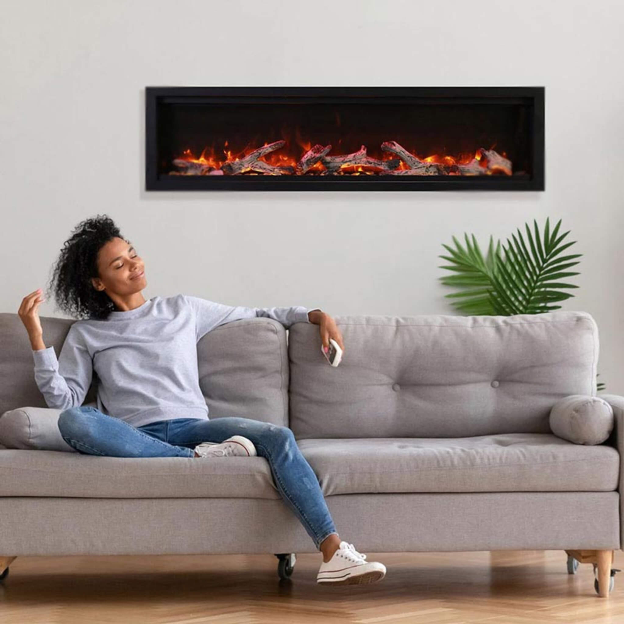 Amantii Symmetry Bespoke 50" Smart Electric Fireplace [SYM-50-BESPOKE] (SAK12957) - Energize Trek