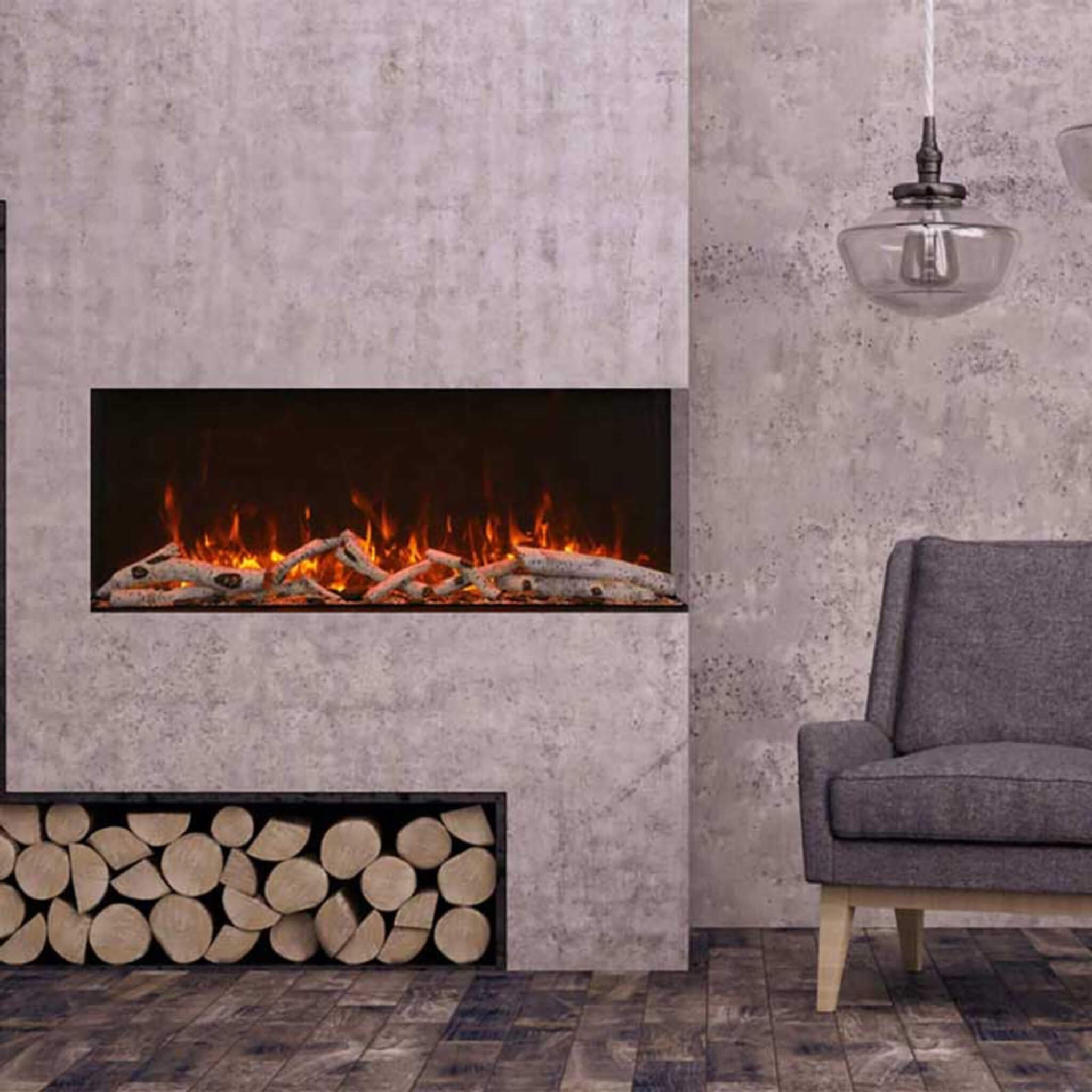 Amantii Tru-View Extra Tall XL 50" Electric Fireplace [50-TRV-XT-XL-WIFI] (SAK53814) - Energize Trek