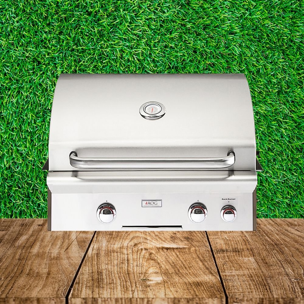 American Outdoor Grill 24NBL L-Series 2-Burner Built-In Natural Gas Grill W/ Rotisserie Kit, 24" [24NBL] (SAK81425) - Energize Trek