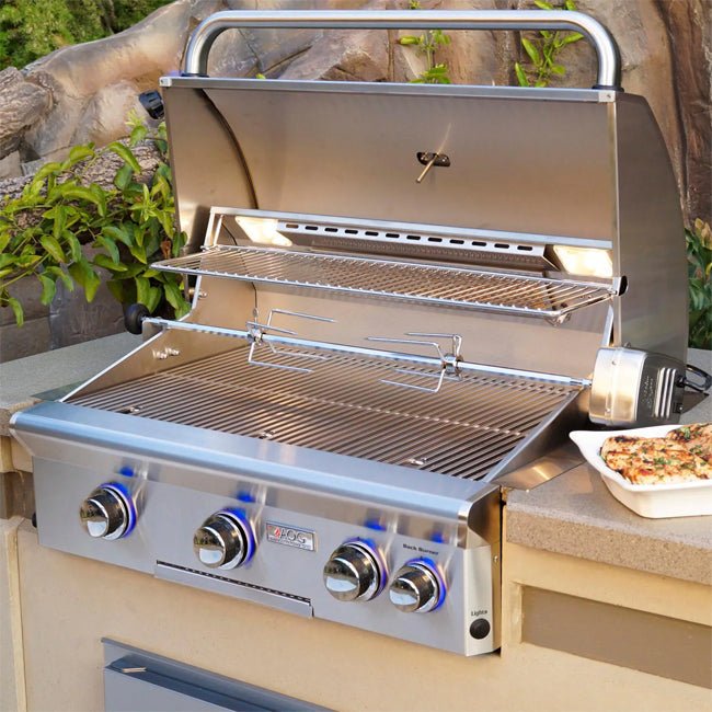 American Outdoor Grill 30NBL L-Series 3-Burner Built-In Natural Gas Grill W/ Rotisserie Kit, 30" [30NBL] (SAK57636) - Energize Trek