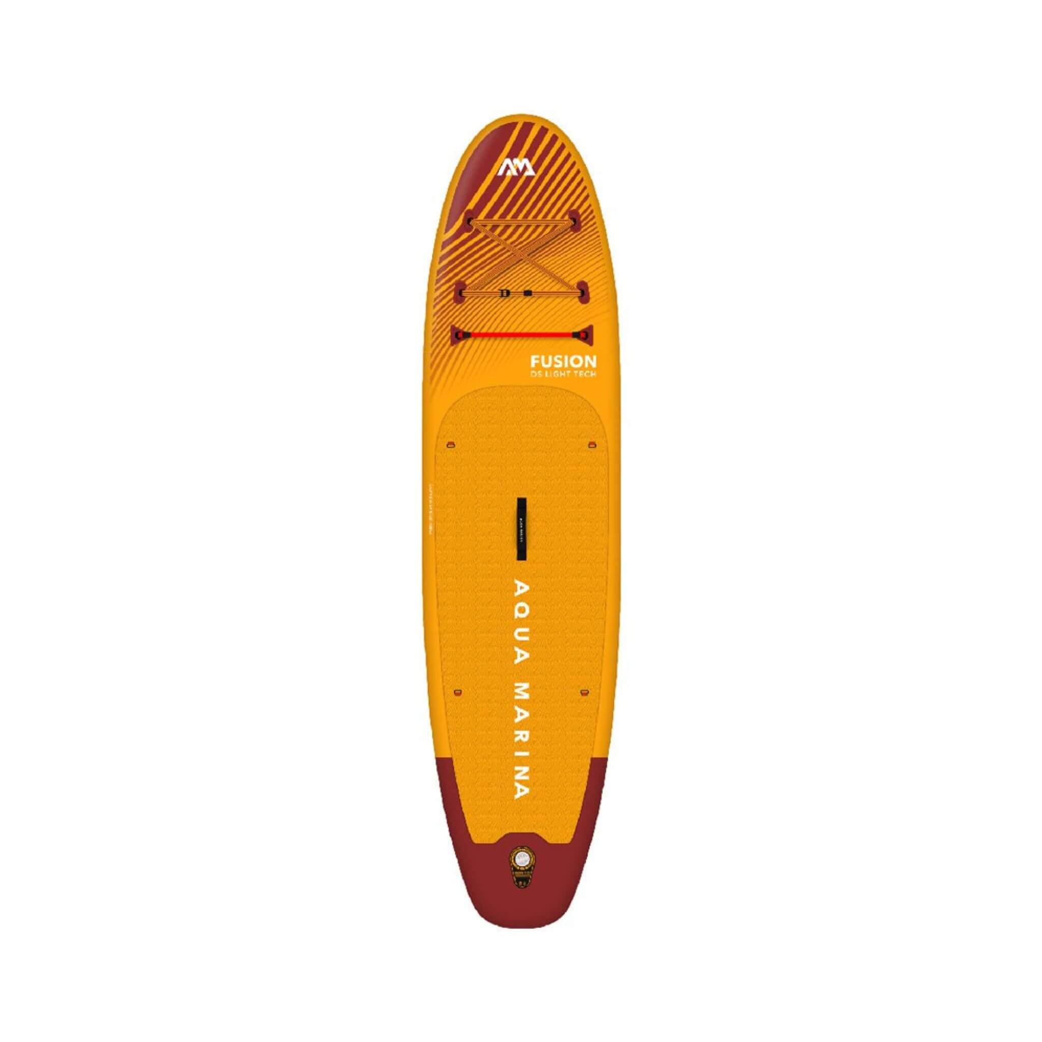Aqua Marina Fusion BT-23FUP Premium All-Around SUP W/ Durable PVC Rail Layers & Grooved EVA Footpad,  10FT (SAK37195) - Energize Trek