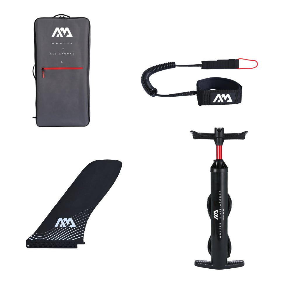 Aqua Marina Hyper BT-23HY02 Navy Touring SUP With Hydrodynamic Rail Edges & Adjustable Bungee, 12FT (SAK23285) - Energize Trek