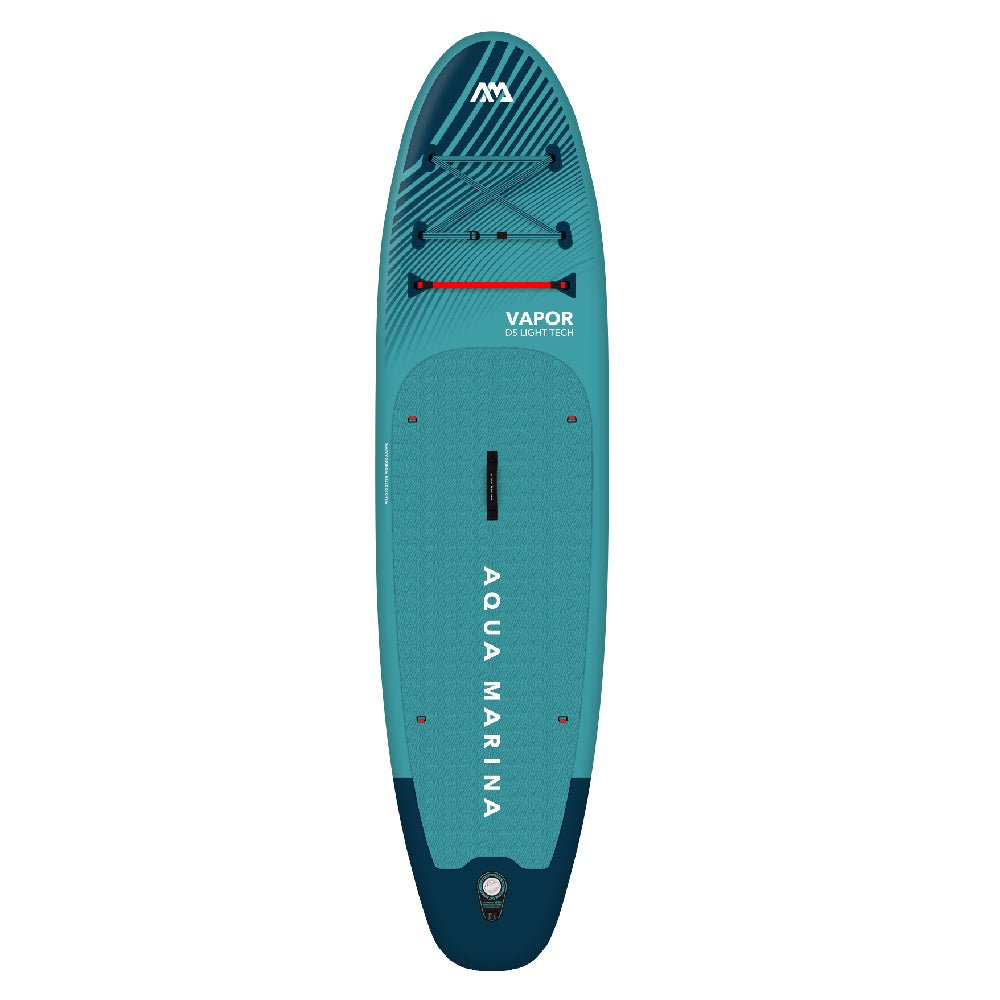 Aqua Marina Vapor BT-23VAP All-Around SUP W/ Sand Ripple Grooved EVA Footpad, 10FT (SAK60532) - Energize Trek