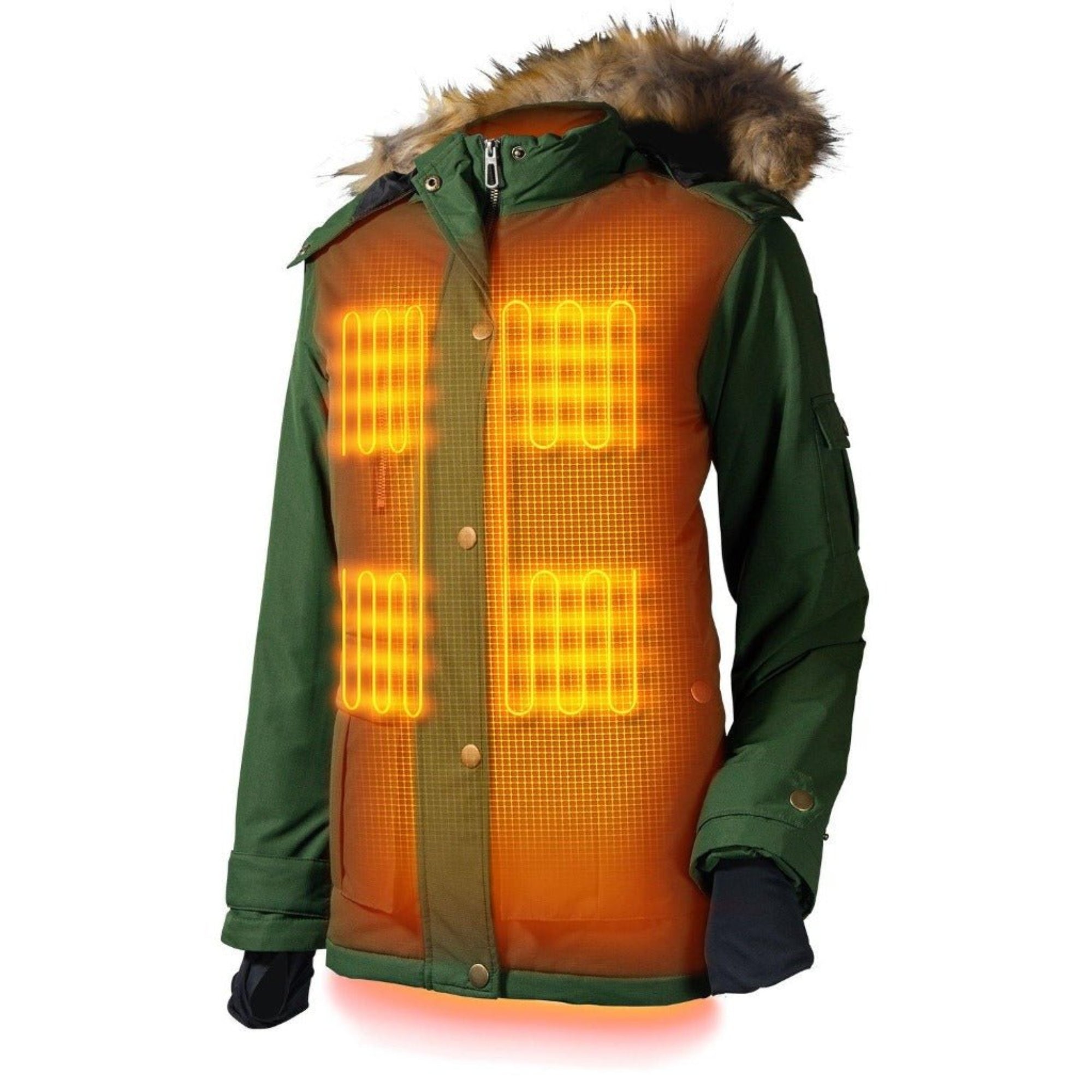 Arcadia Womens Heated Parka - Energize Trek