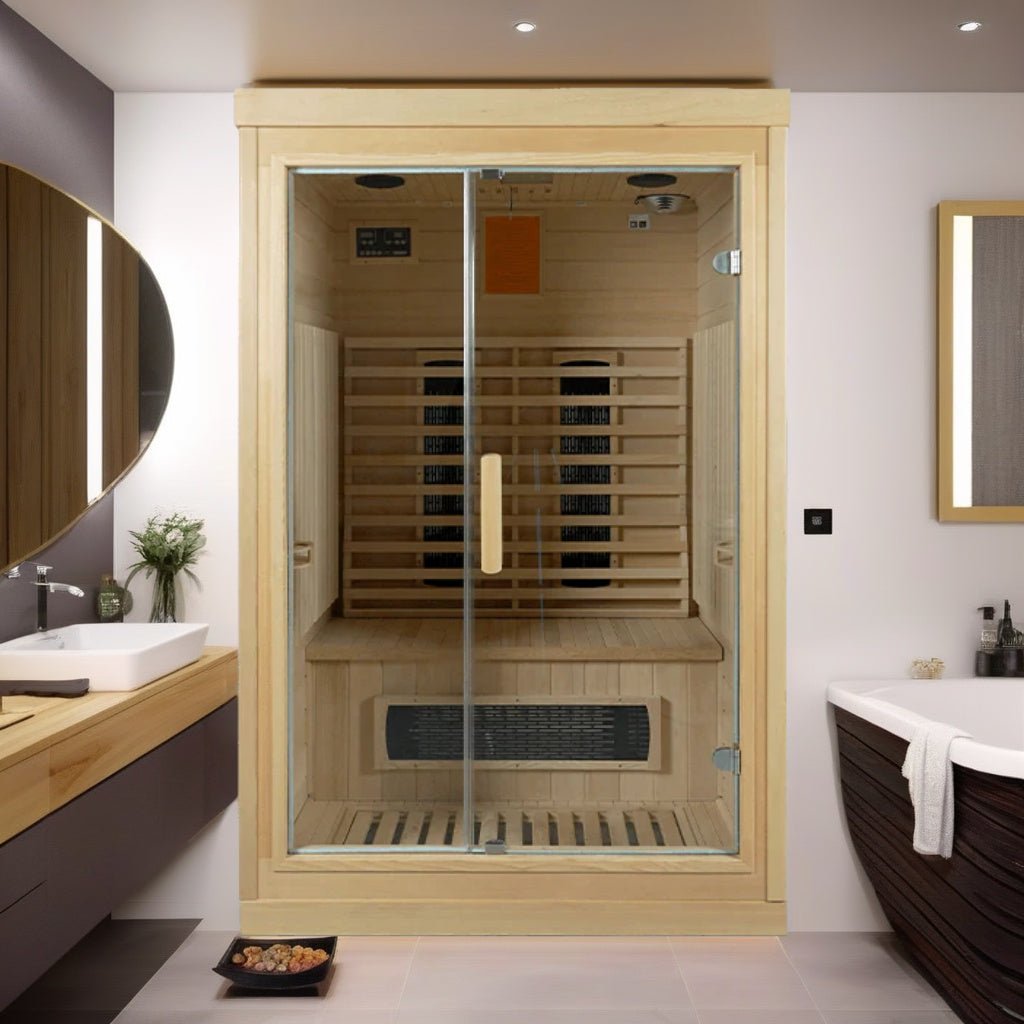 Bliss 2 Sauna – Luxury Wellness Sauna for Two – Cal Sauna – Premium Home Sauna for Couples & Relaxation - Energize Trek