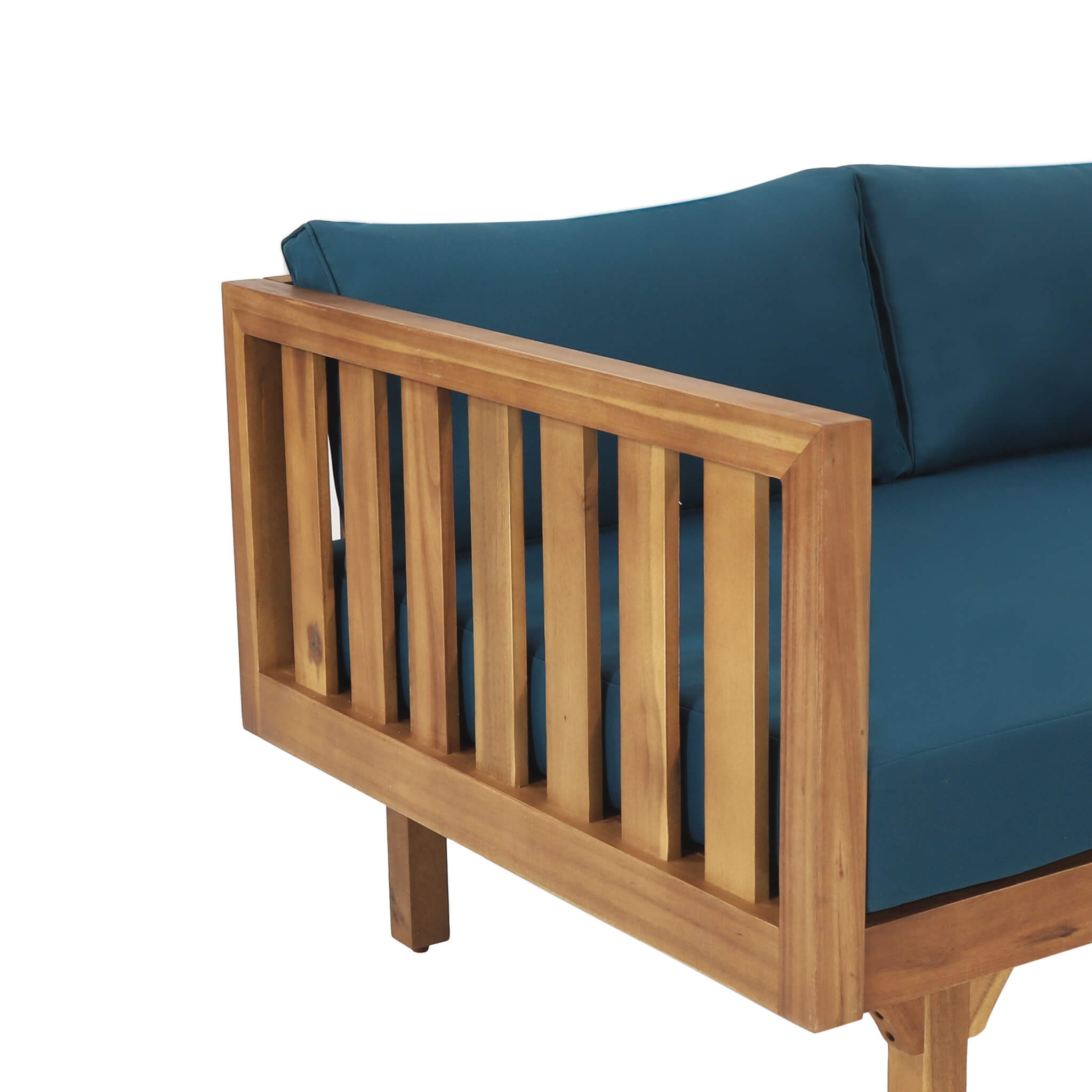 Claremont 3-Seater Acacia Wood Daybed Sofa With Water-Resistant Cushions (SAK65773) - Energize Trek