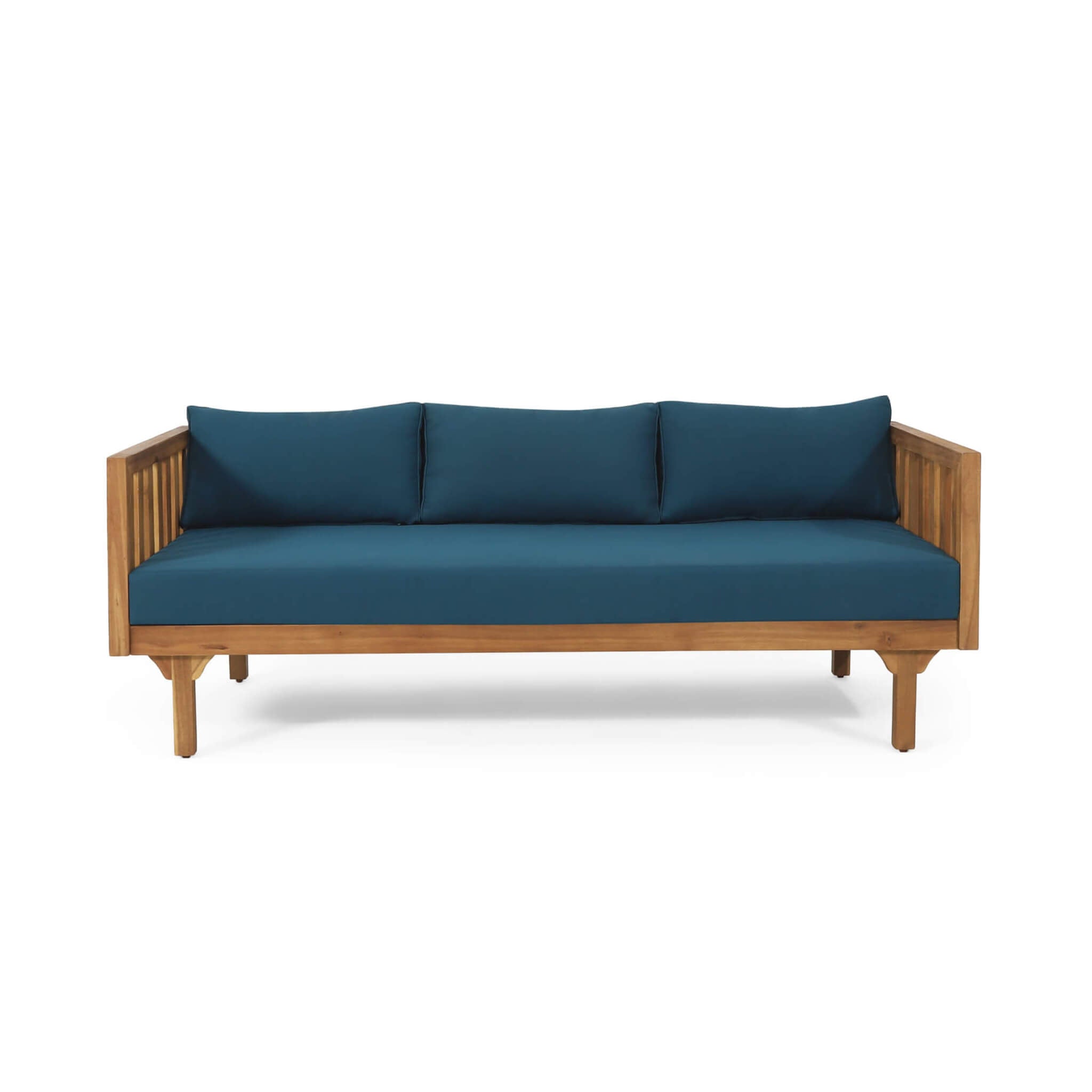 Claremont 3-Seater Acacia Wood Daybed Sofa With Water-Resistant Cushions (SAK65773) - Energize Trek