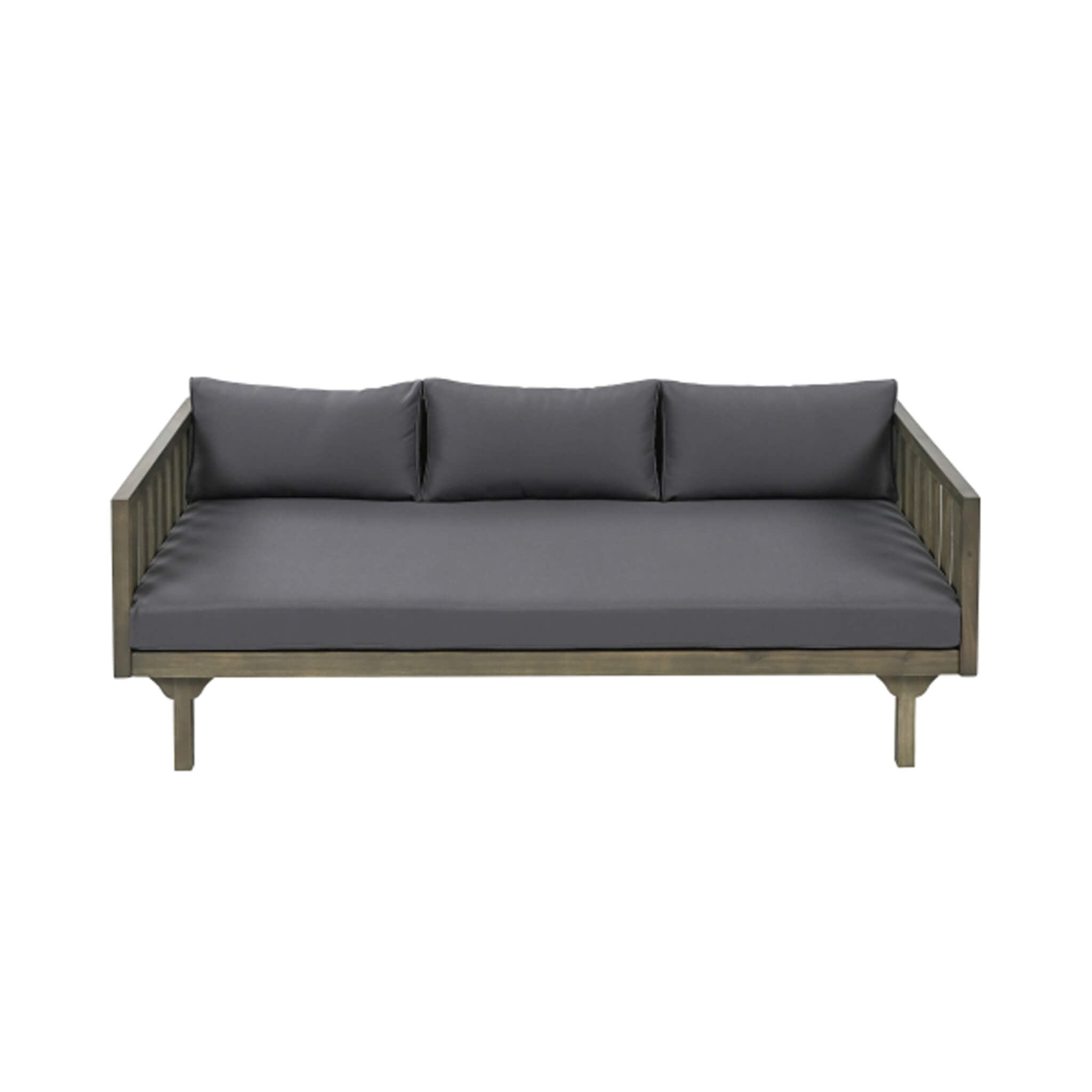 Claremont 3-Seater Acacia Wood Daybed Sofa With Water-Resistant Cushions (SAK65773) - Energize Trek
