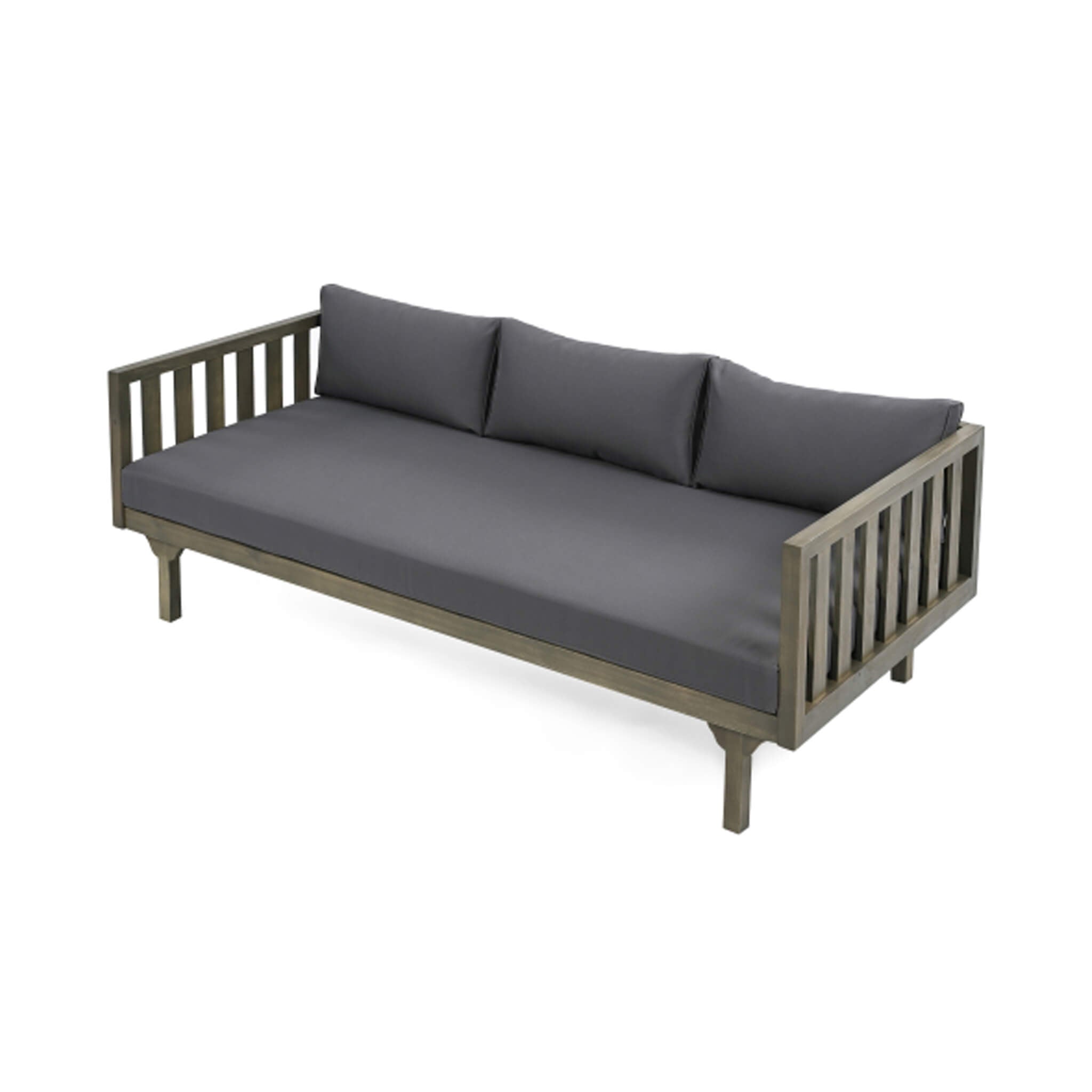Claremont 3-Seater Acacia Wood Daybed Sofa With Water-Resistant Cushions (SAK65773) - Energize Trek