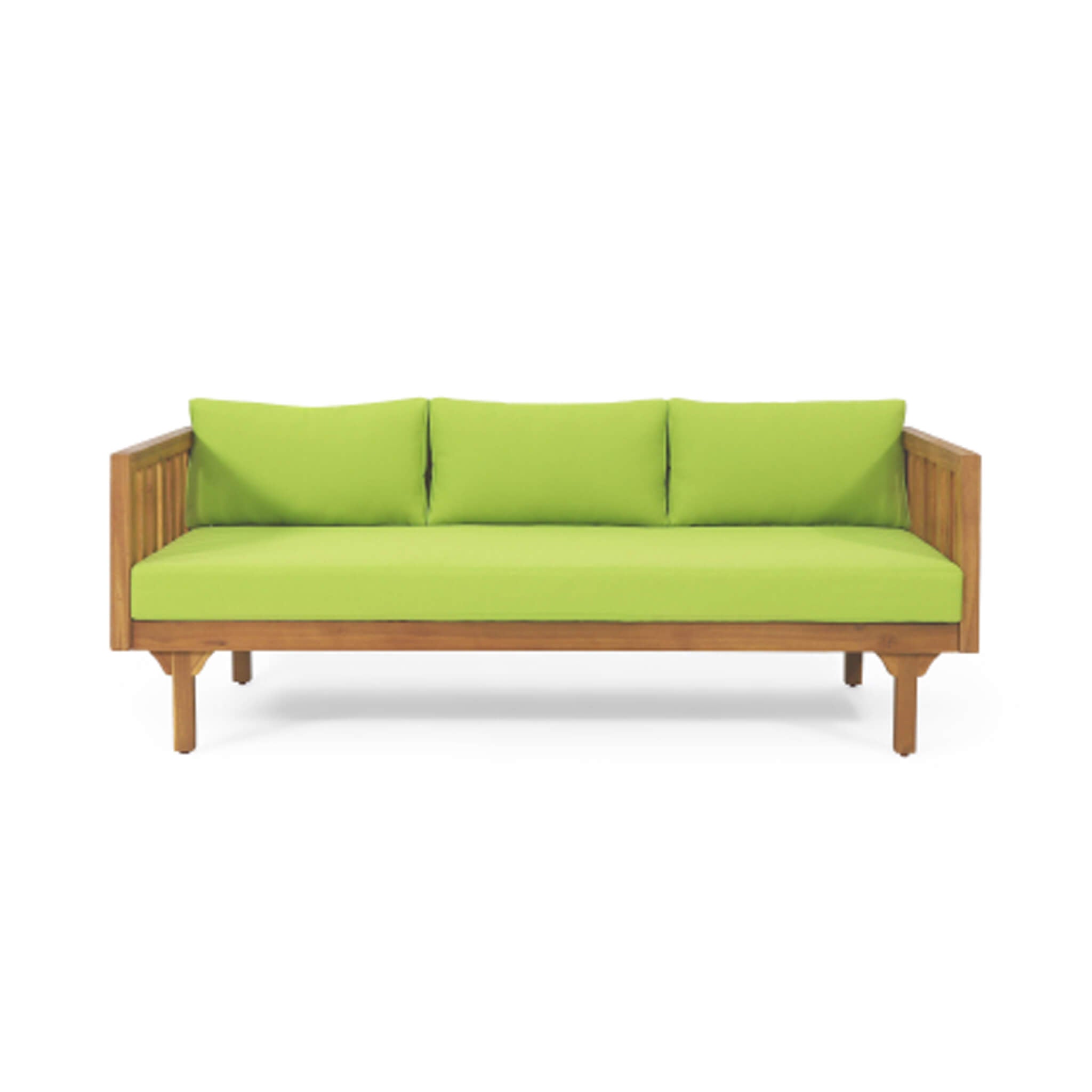 Claremont 3-Seater Acacia Wood Daybed Sofa With Water-Resistant Cushions (SAK65773) - Energize Trek