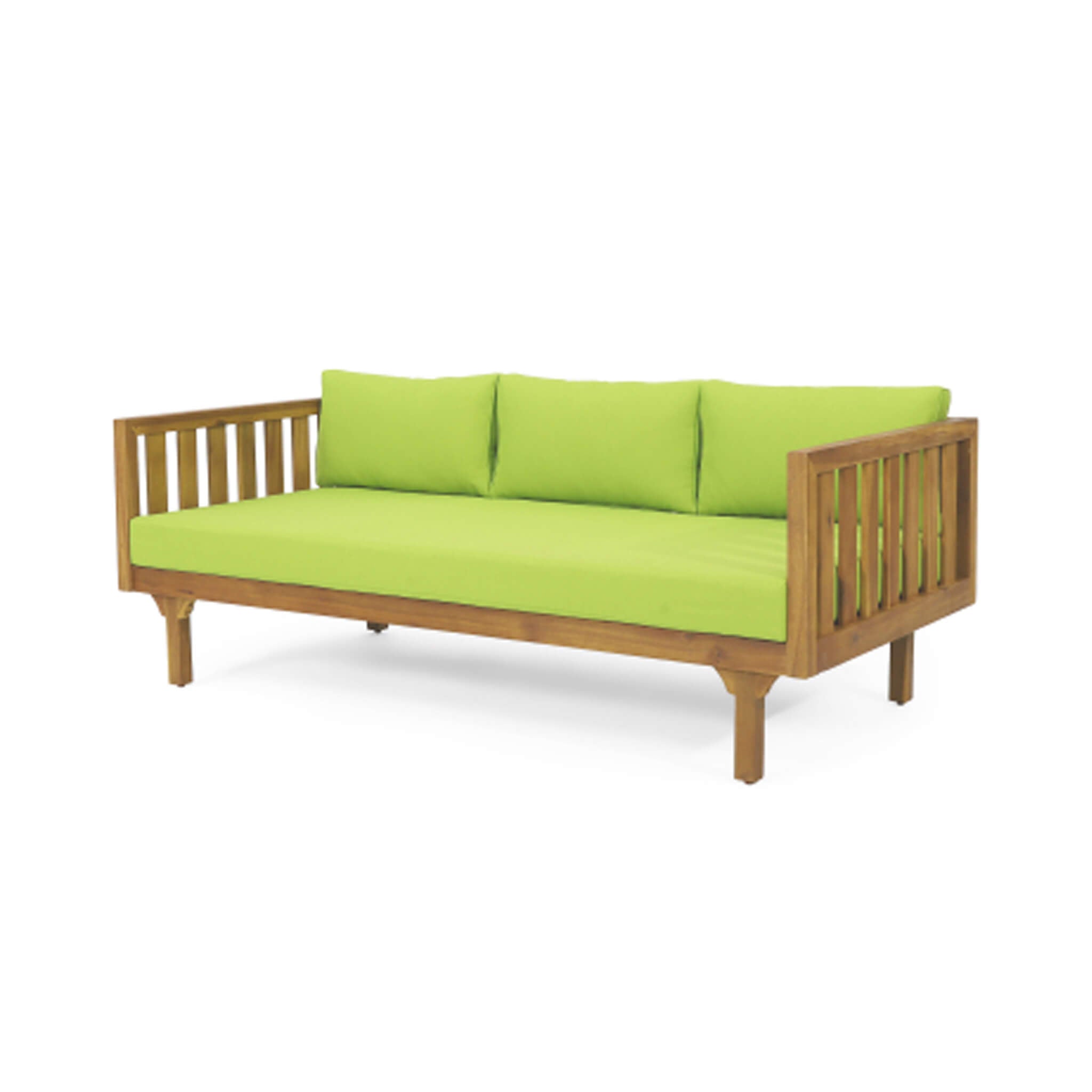 Claremont 3-Seater Acacia Wood Daybed Sofa With Water-Resistant Cushions (SAK65773) - Energize Trek