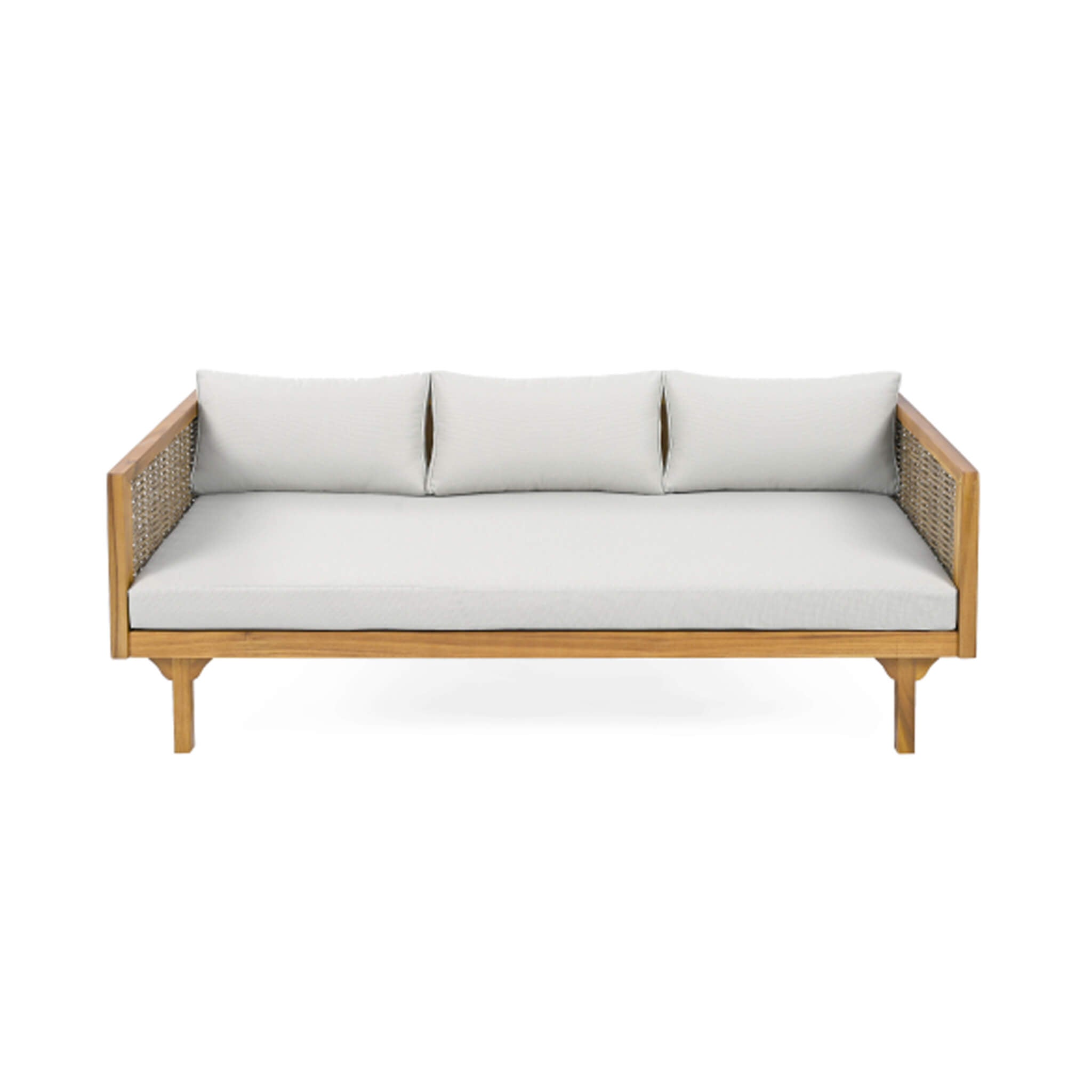 Claremont 3-Seater Acacia Wood Daybed Sofa With Water-Resistant Cushions (SAK65773) - Energize Trek