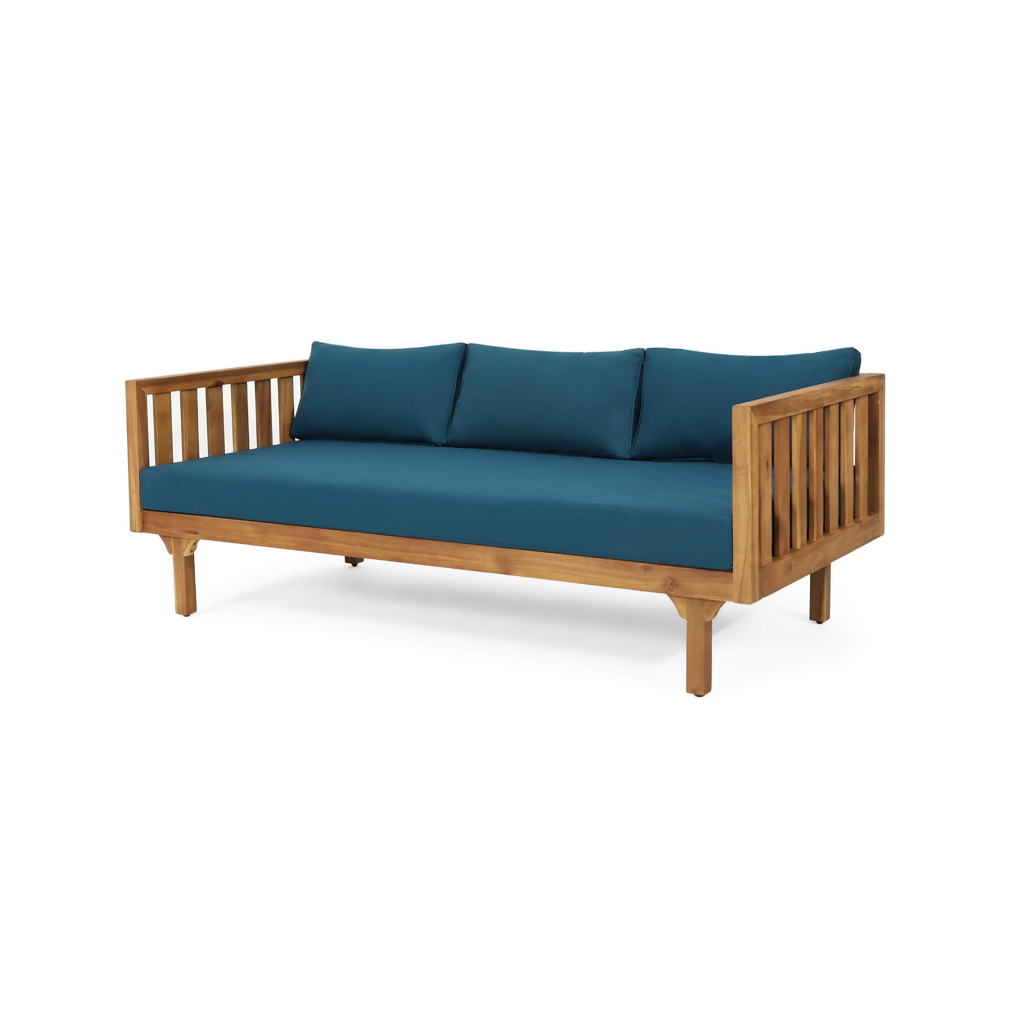 Claremont 3-Seater Acacia Wood Daybed Sofa With Water-Resistant Cushions (SAK65773) - Energize Trek