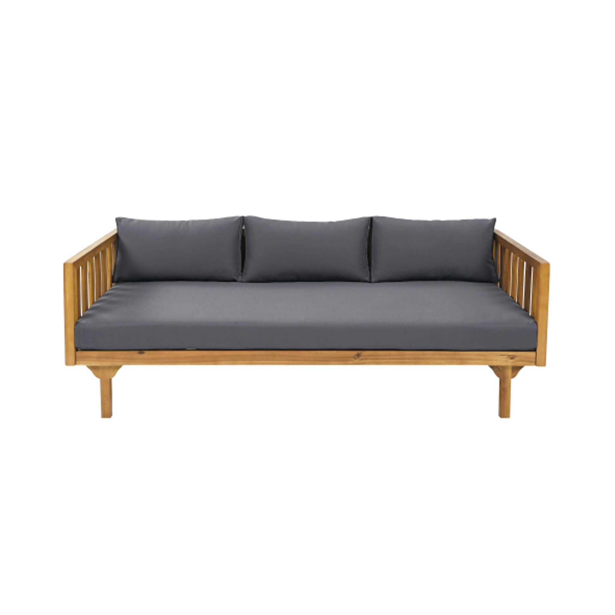 Claremont 3-Seater Acacia Wood Daybed Sofa With Water-Resistant Cushions (SAK65773) - Energize Trek