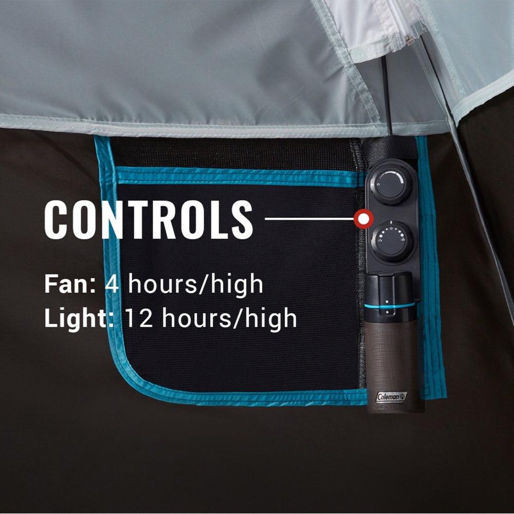 Coleman OneSource Rechargeable 4-Person Camping Dome Tent w/Airflow System  LED Lighting - Energize Trek